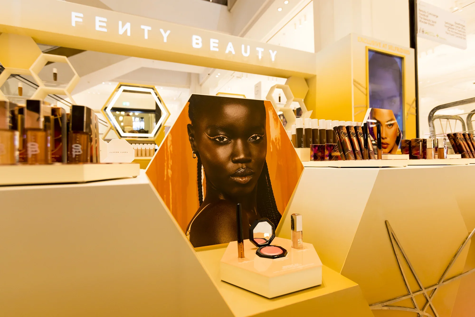Fenty Beauty, Golden Hour, Visual merchandising, Selfridges