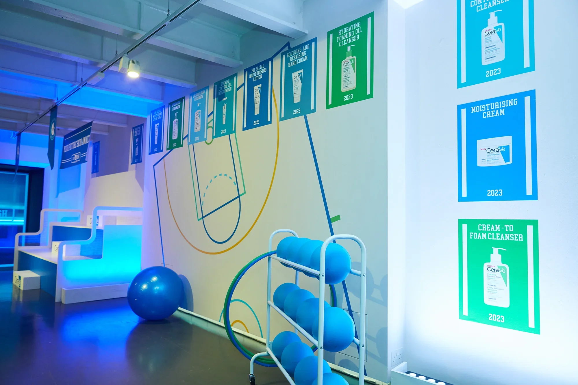 Cerave High Pop-up, Brand Experience, Sports Hall
