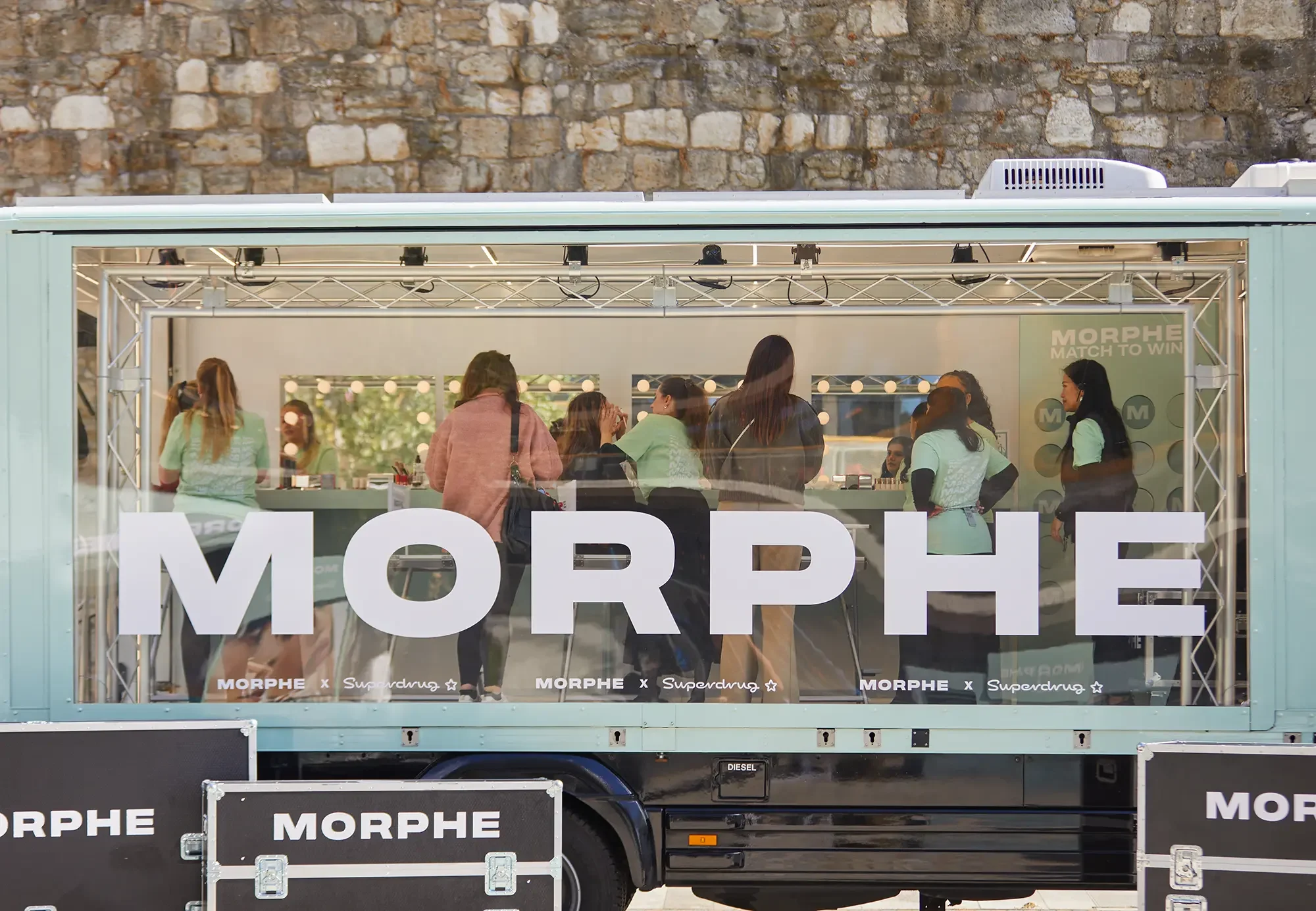 Morphe, Backstage Beauty Roadshow, - Backstage pass, Make-up trial