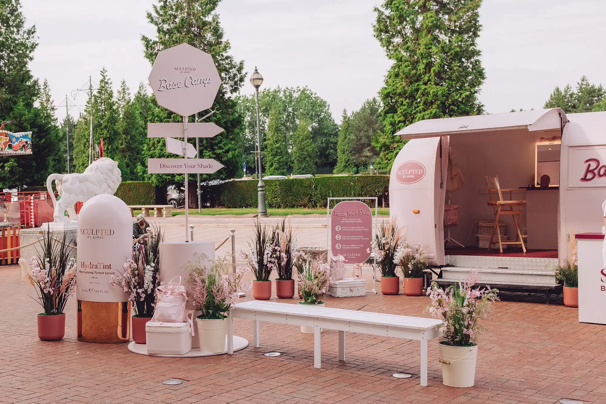 Scuplted by Aimee, Experiential Marketing Airstream Roadshow at the Trafford Centre Manchester - Dressing props