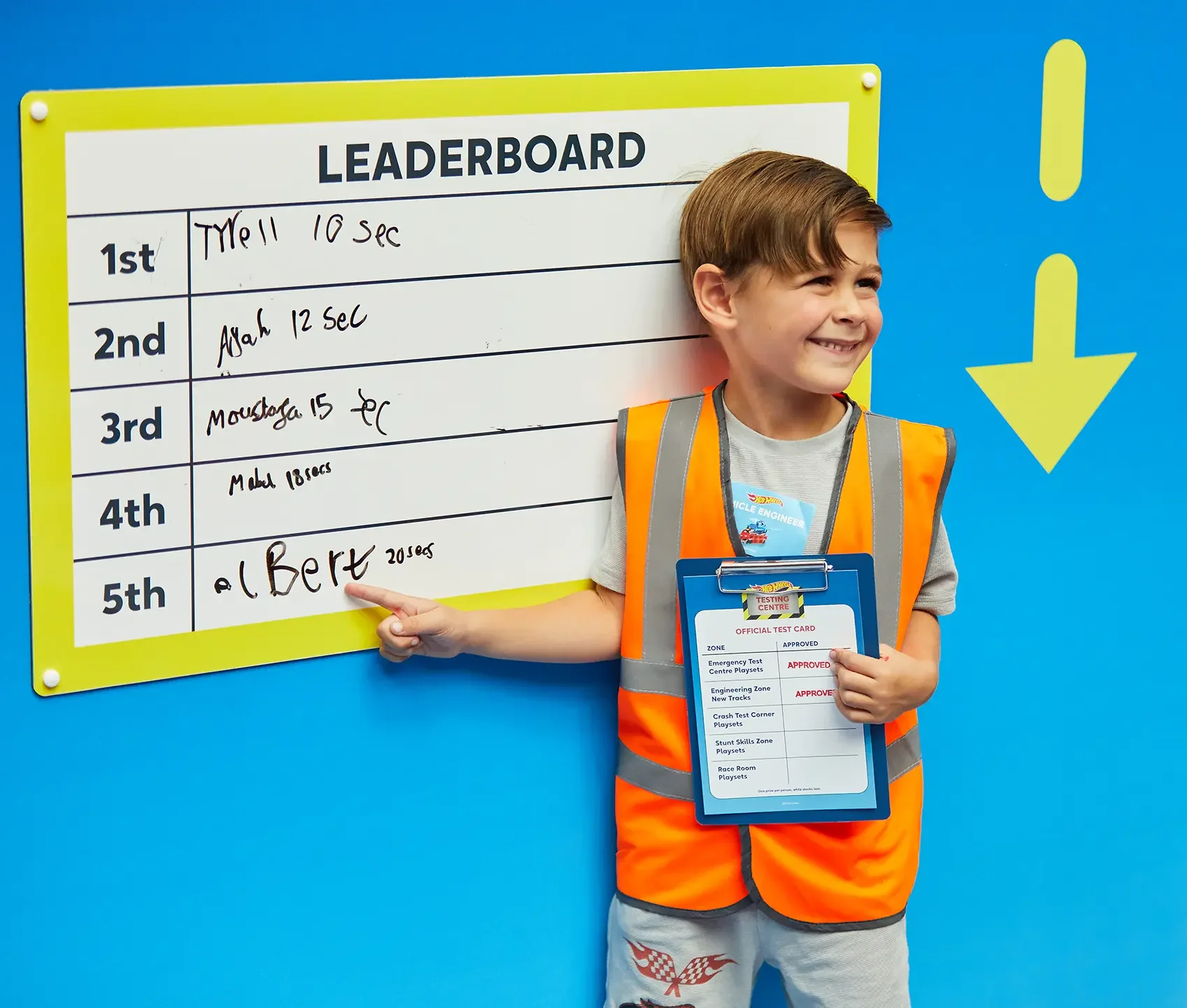 Hot Wheels Testing Centre - leaderboard