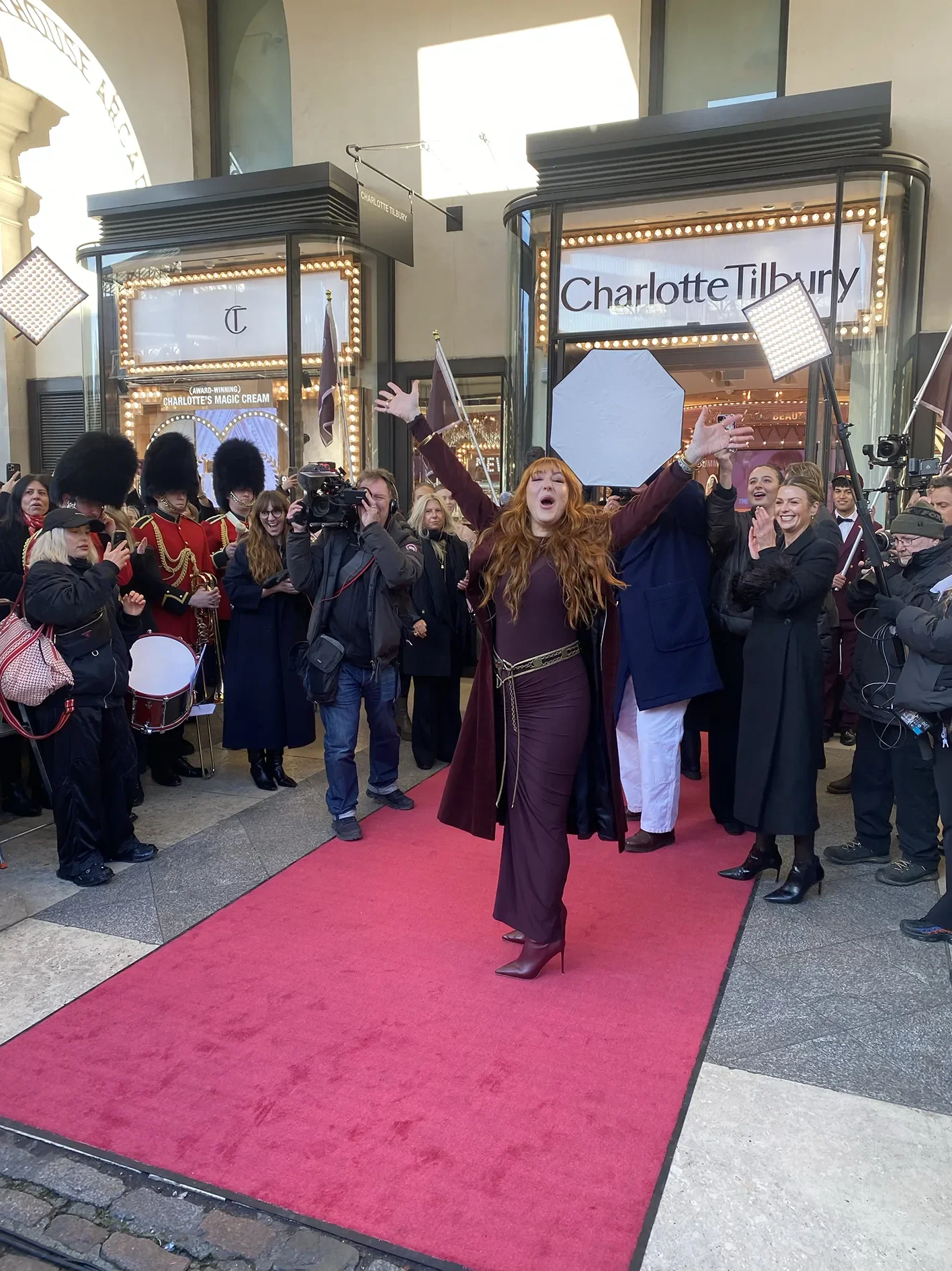 Charlotte Tilbury, New Store Launch, Charlotte opening the store