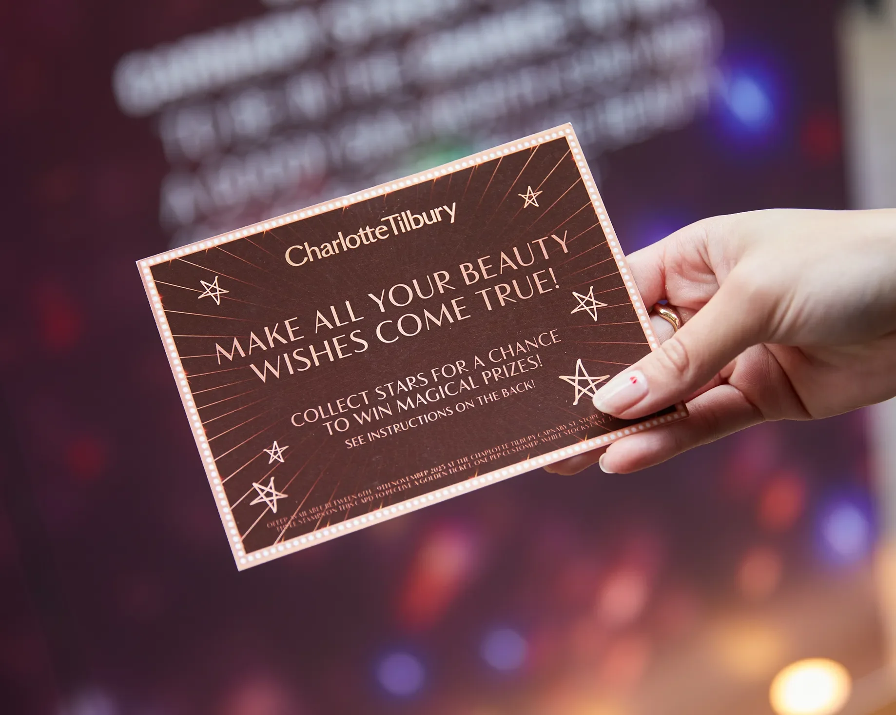 Charlotte Tilbury, Photobooth, Winners flyer