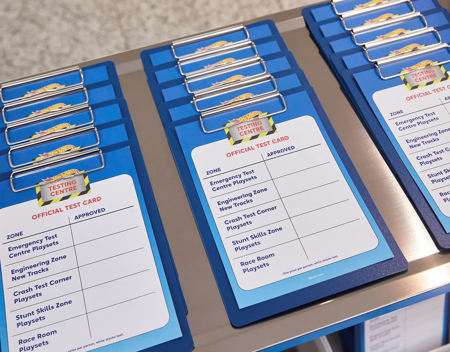 Hot Wheels Testing Centre - Clipboards