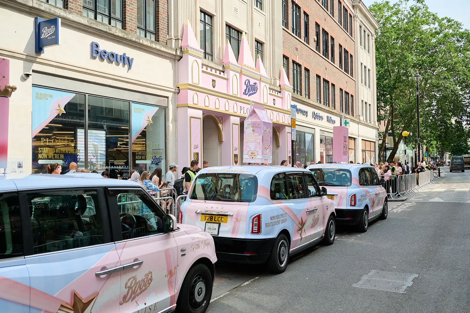 P Louise Boots Covent Garden Branded Taxis