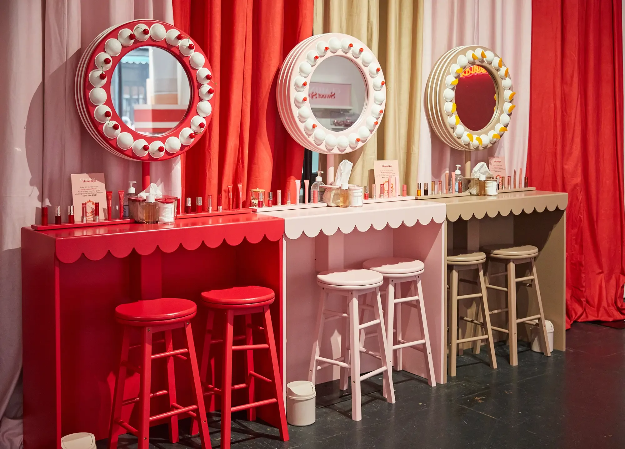 Clarins Sweet Spot Pop-Up, Experiential Marketing - Set Design