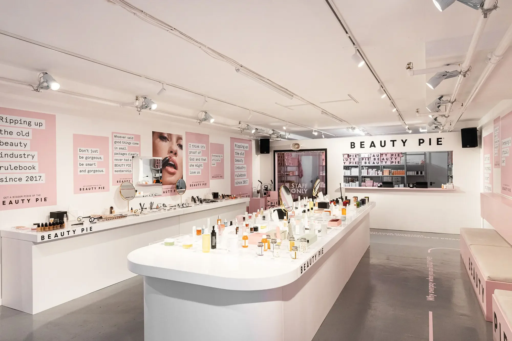 Beauty Pie, Interior Pop-up, POS