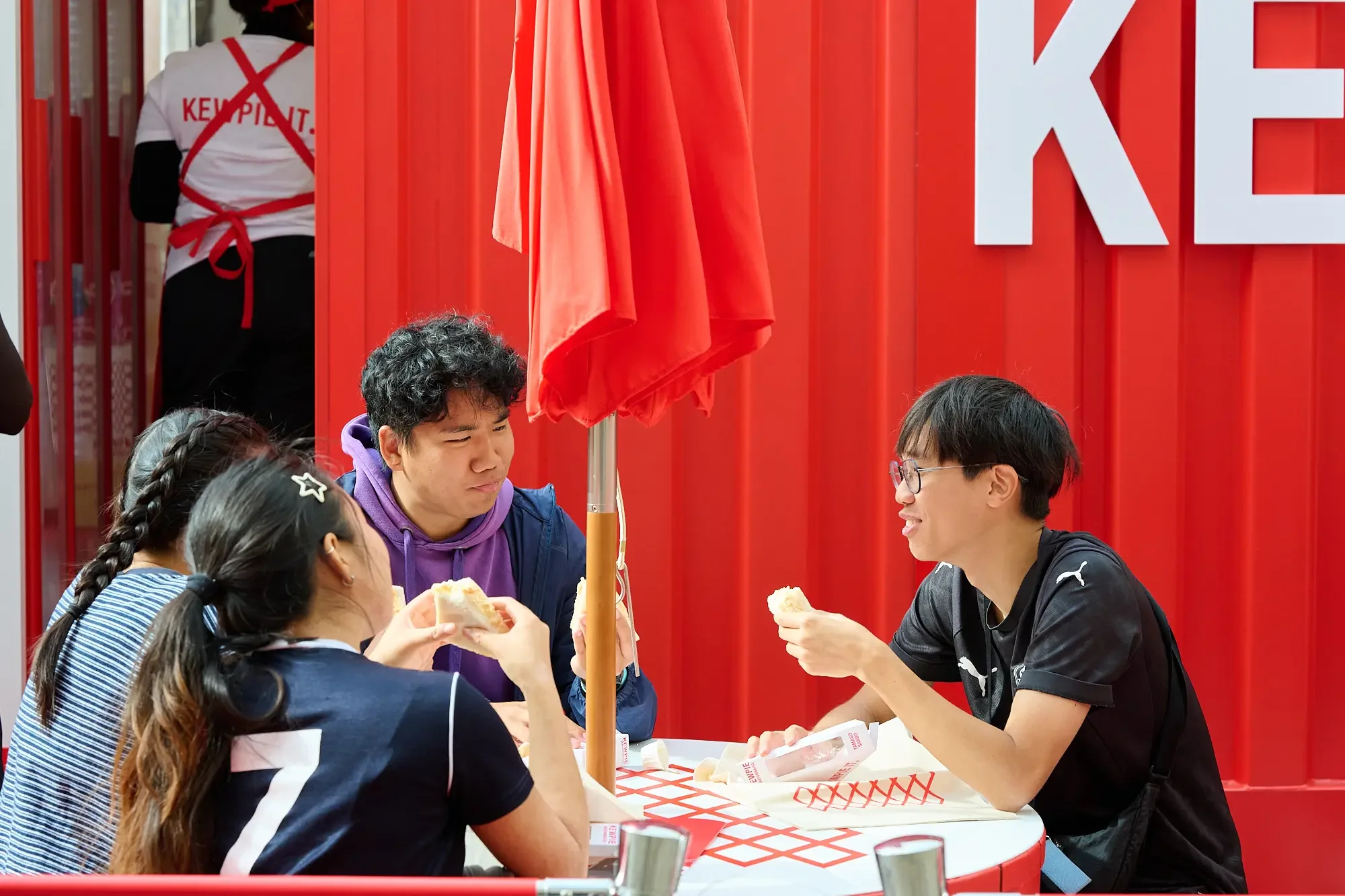 Kewpie Konbini London - People eating