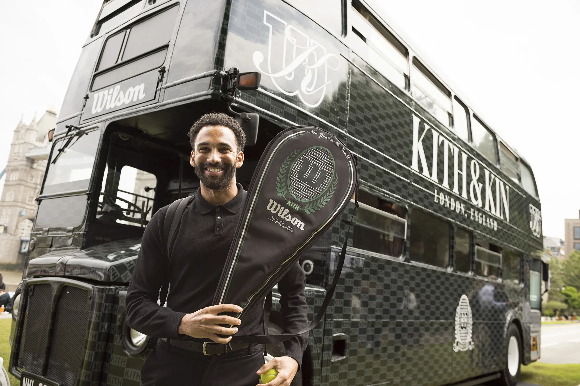 Kith X Wilson Tennis Pop-up, Pop-Up Agency UK, Bus Exterior, Customer with Prize