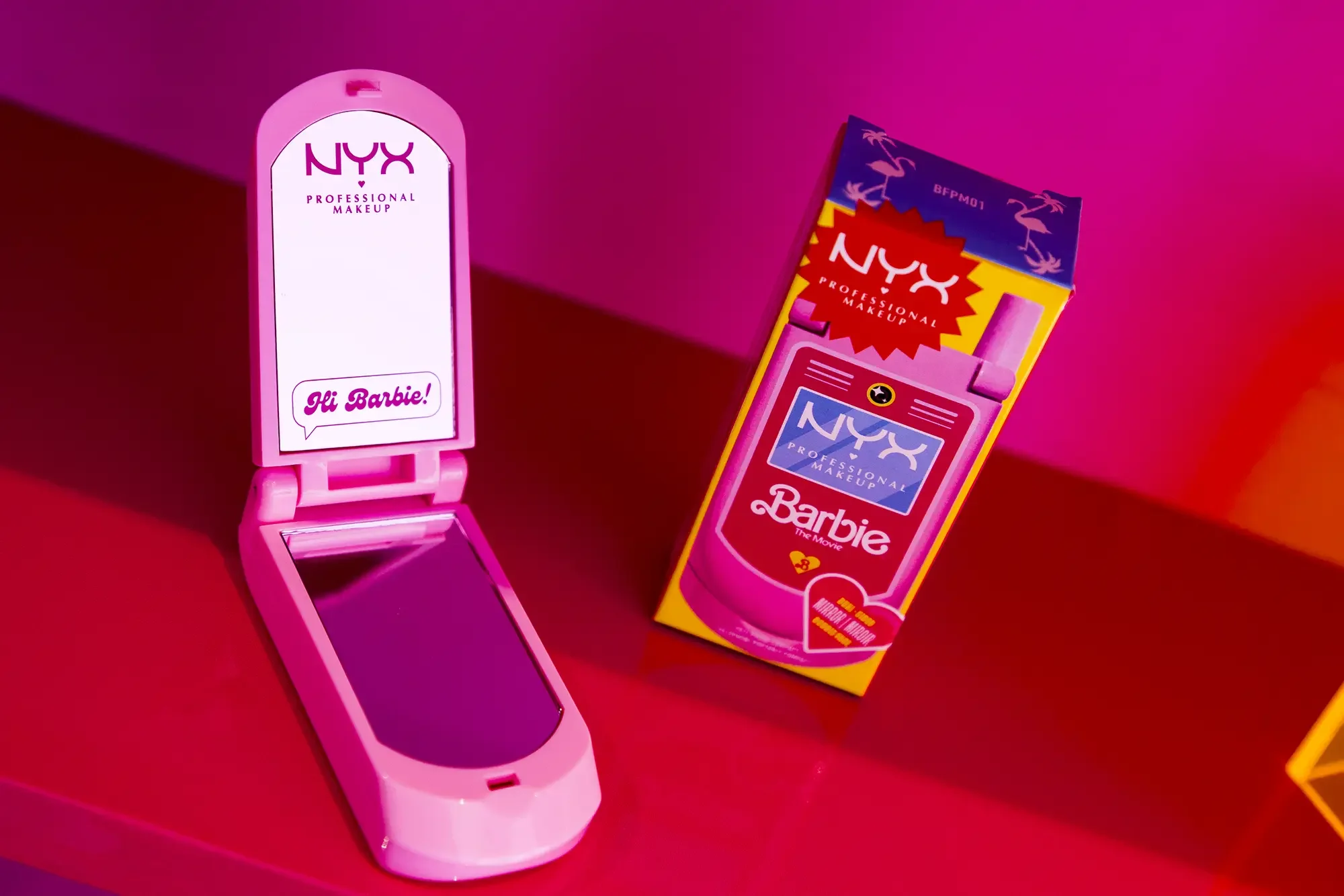 NYX Barbie Flip phone mirror