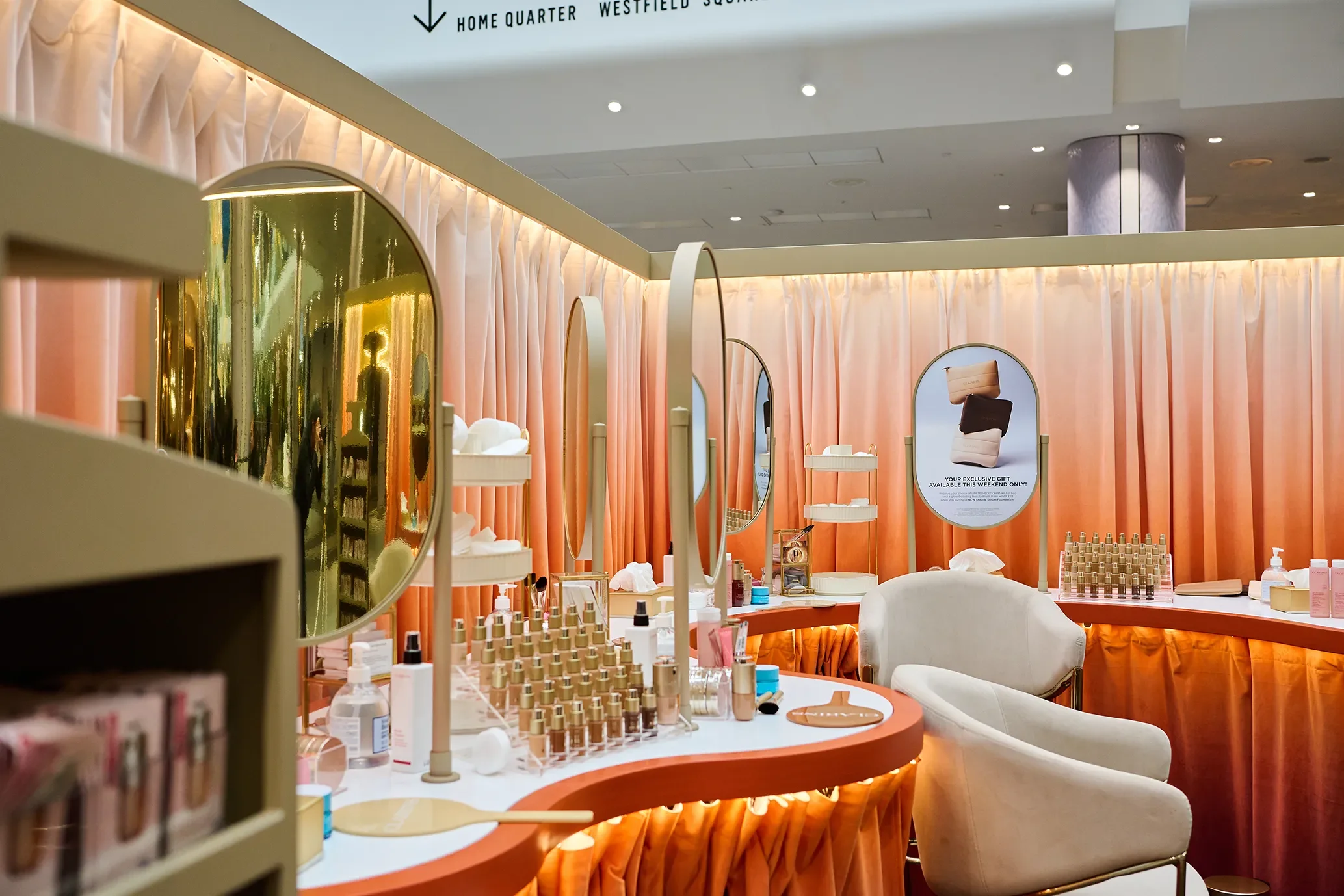 Clarins , The Radiance Studio, interior Shot