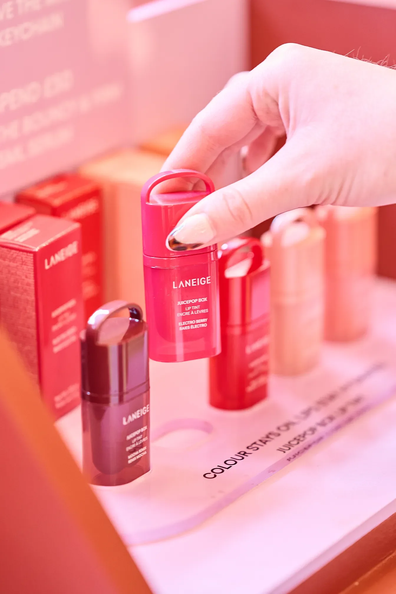 Laneige, Juice Pop Party, Product Display