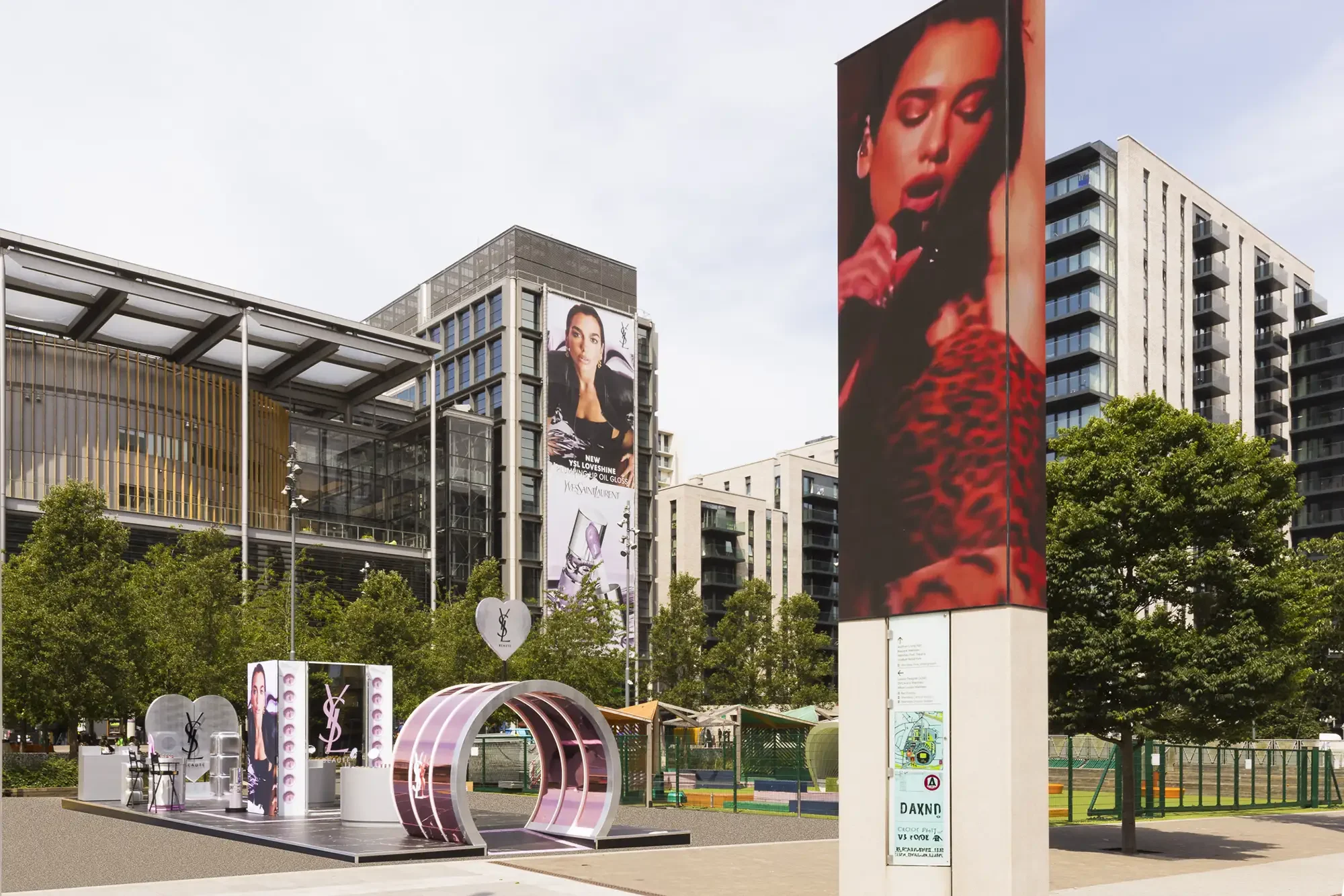 YSL Beauté, Love Games, Experiential Agency UK - Stand Exterior and OOH