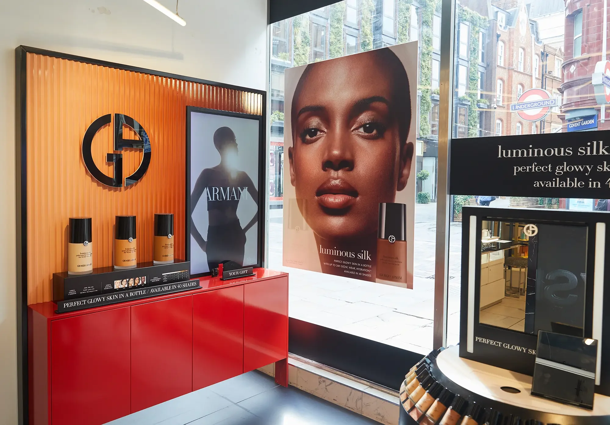 Armani, Boots, Retail Activation, Visual Merchandising Agency