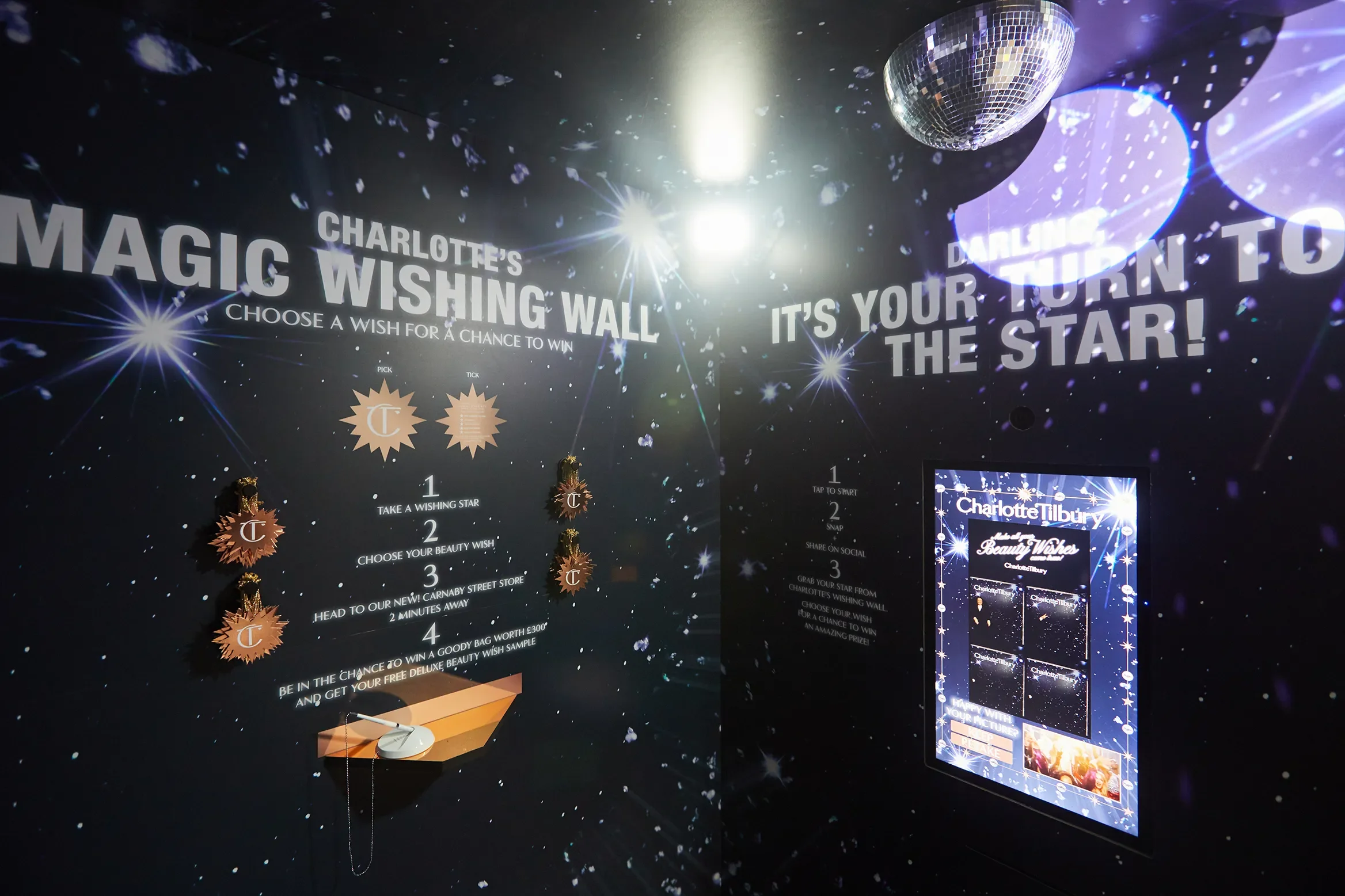 Charlotte Tilbury, Photobooth interior of booth