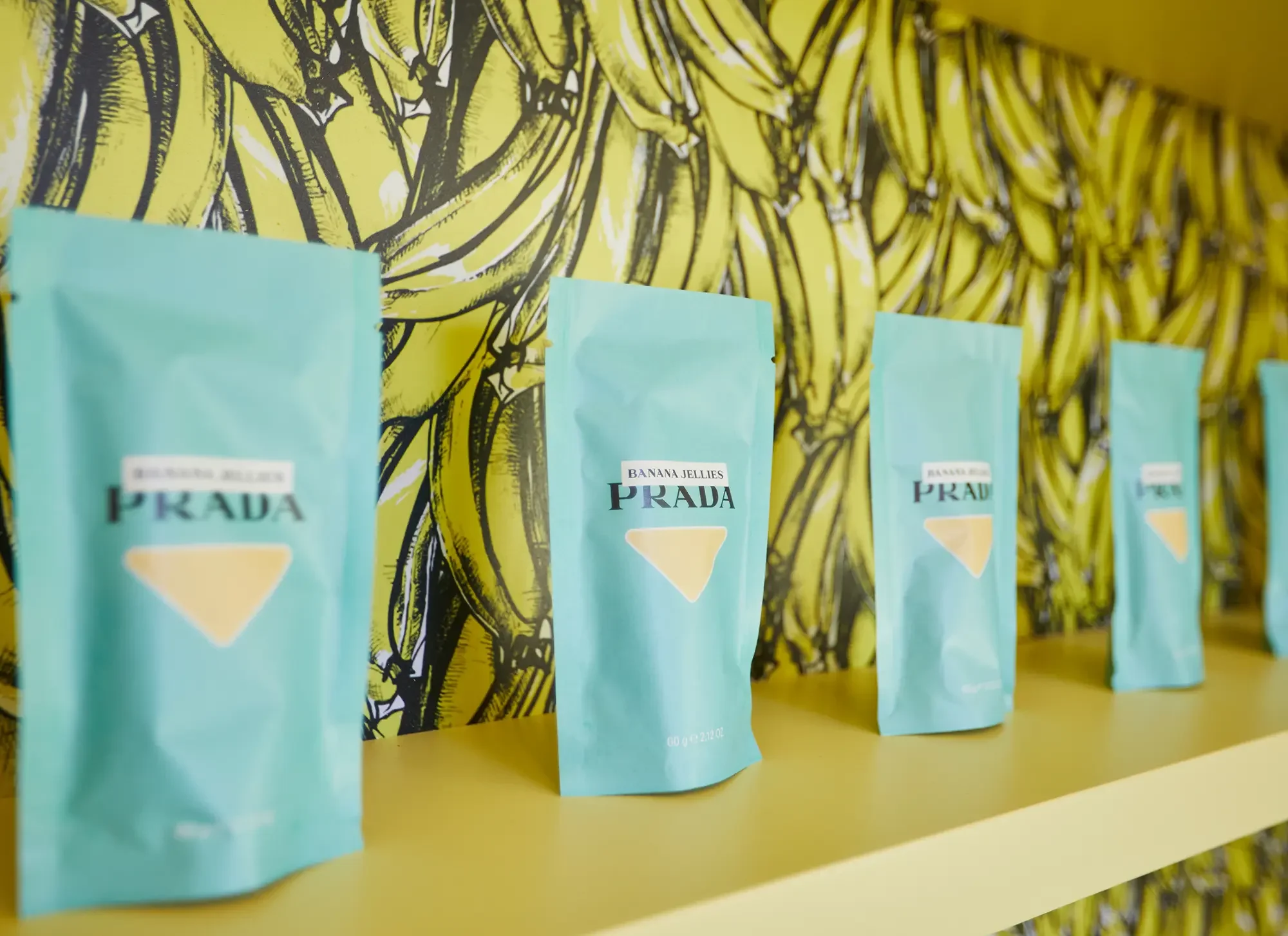Prada Beauty, Banana Balm Pop-Up, Selfridges, London - Kiosk