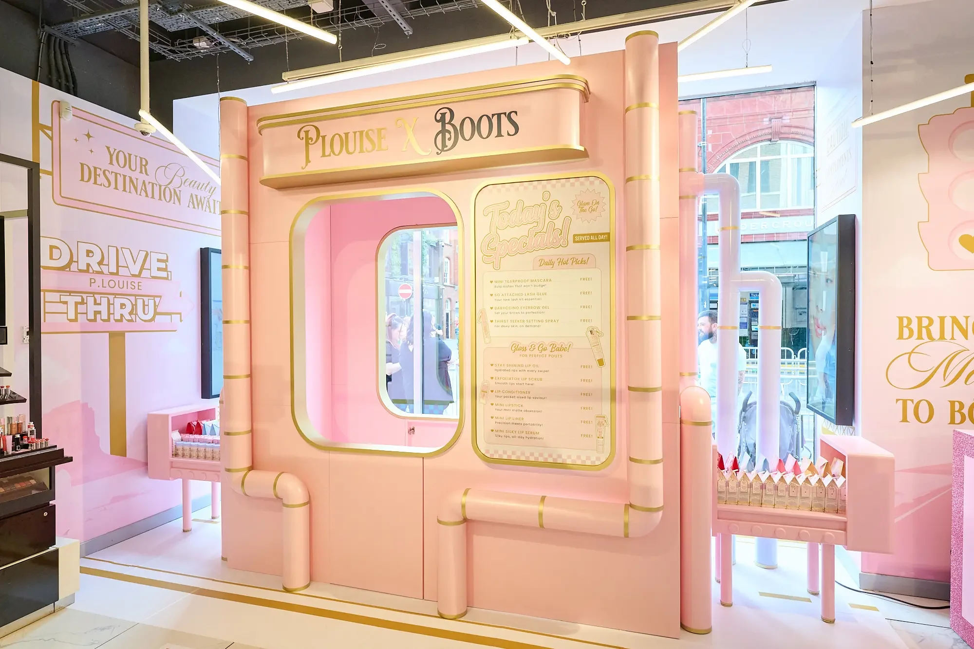 P Louise Boots Launch Covent Garden Interior Drive Thru 