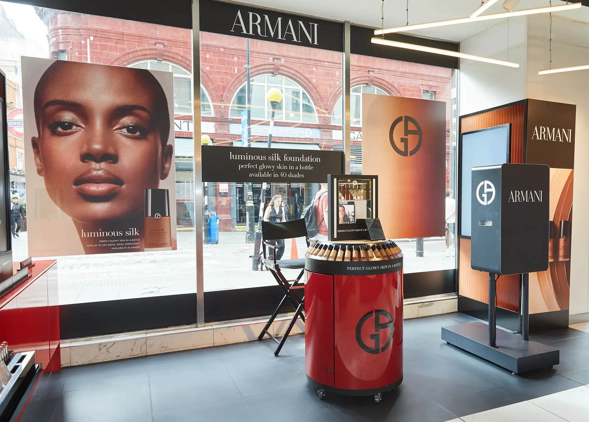 Armani, Boots, Retail Activation, Visual Merchandising Agency