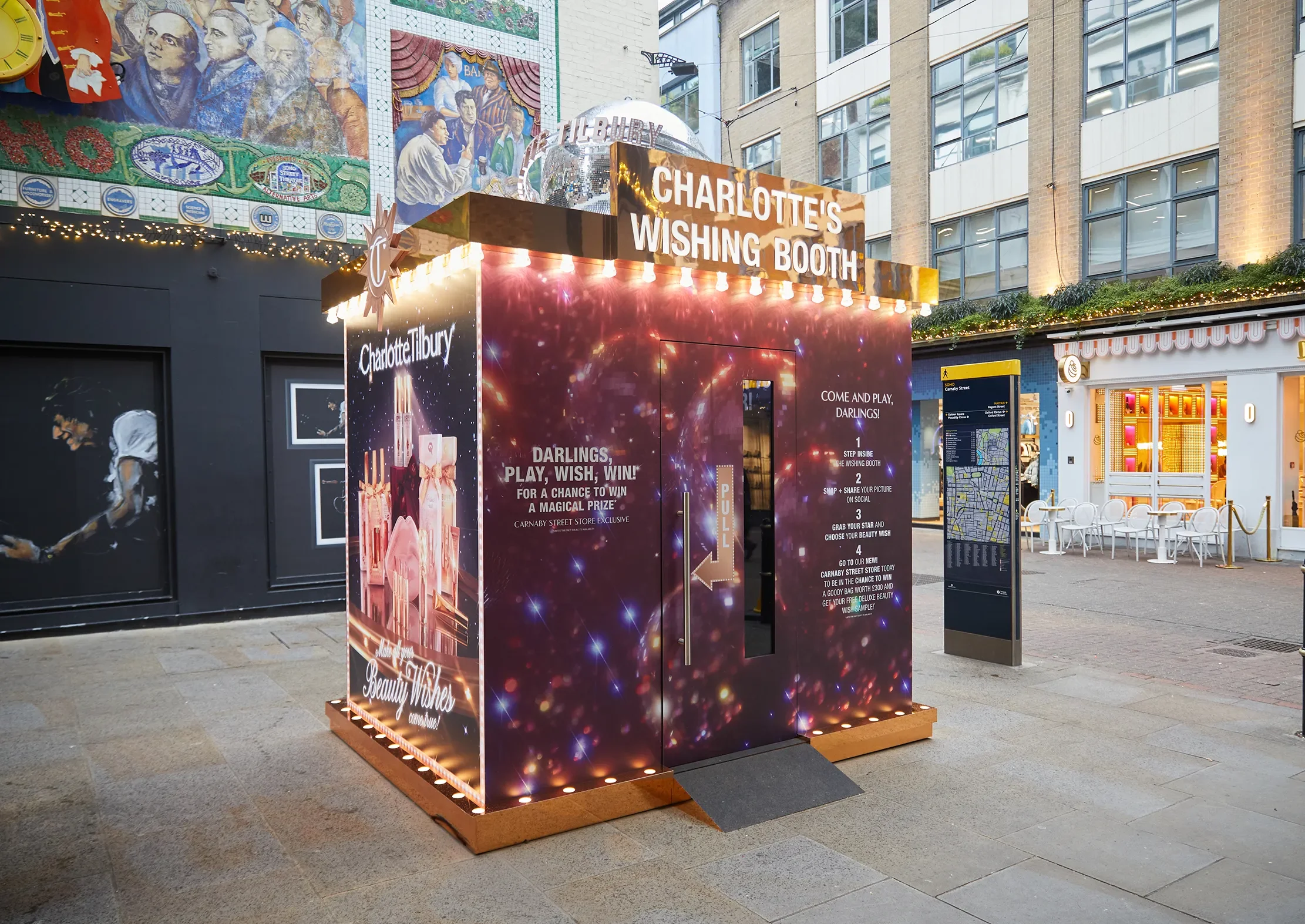 Charlotte Tilbury, Photobooth on Carnaby Street, London