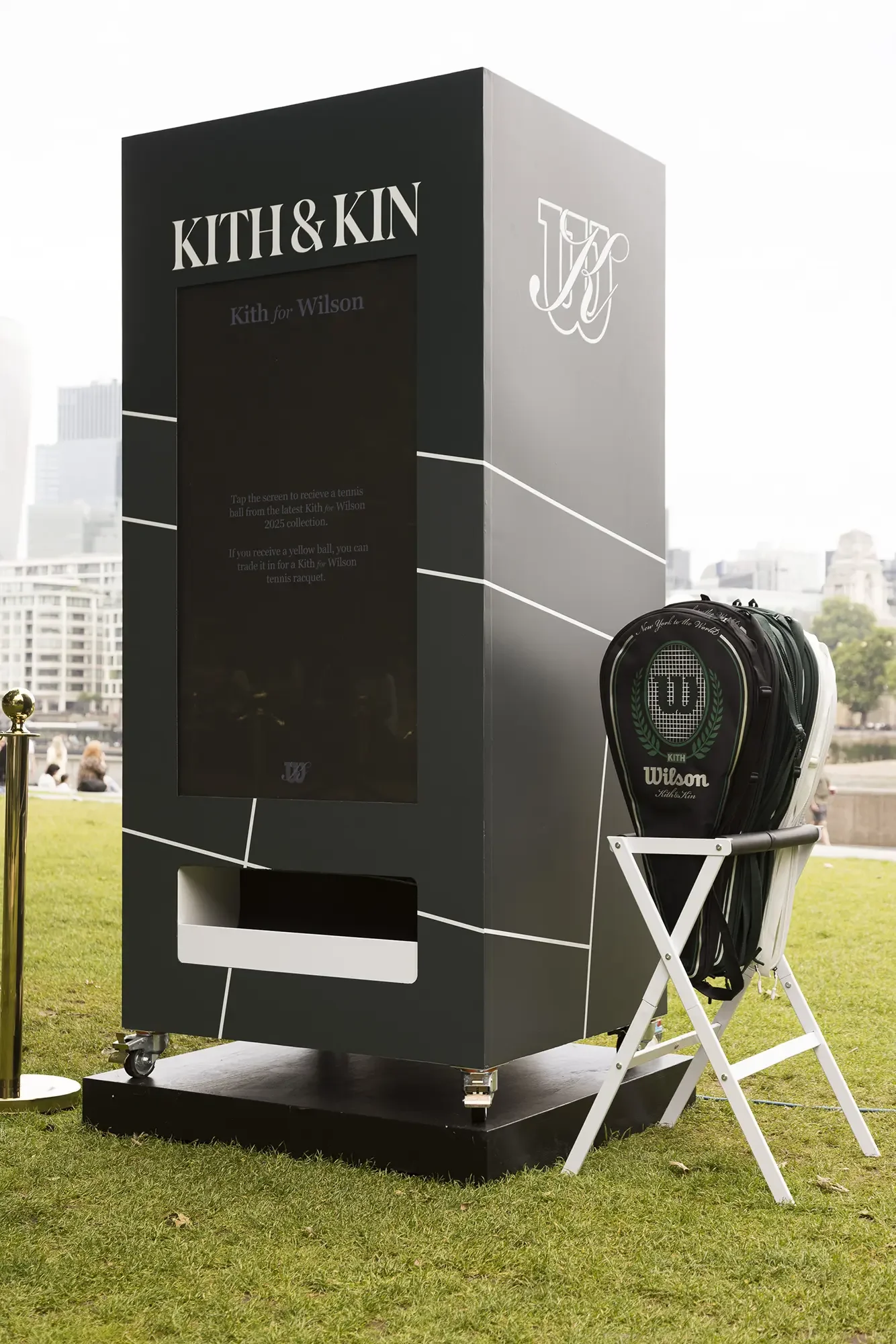 Kith X Wilson Tennis Pop-up, Pop-Up Agency UK, Vending Machine, Data capture