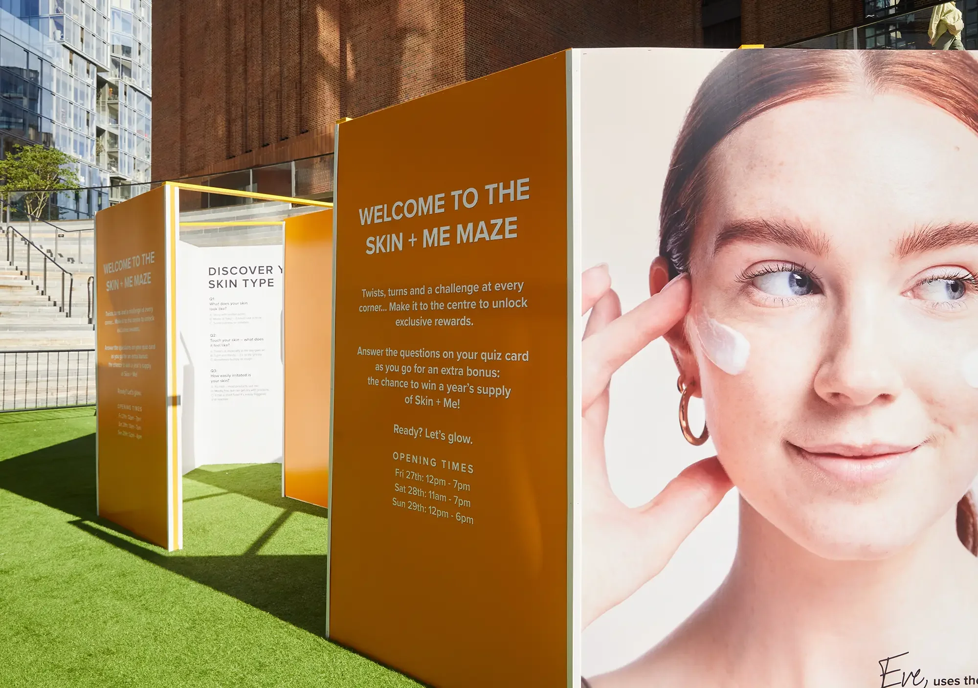 Skin+Me Maze, Pop-Up Agency - Maze Entrance