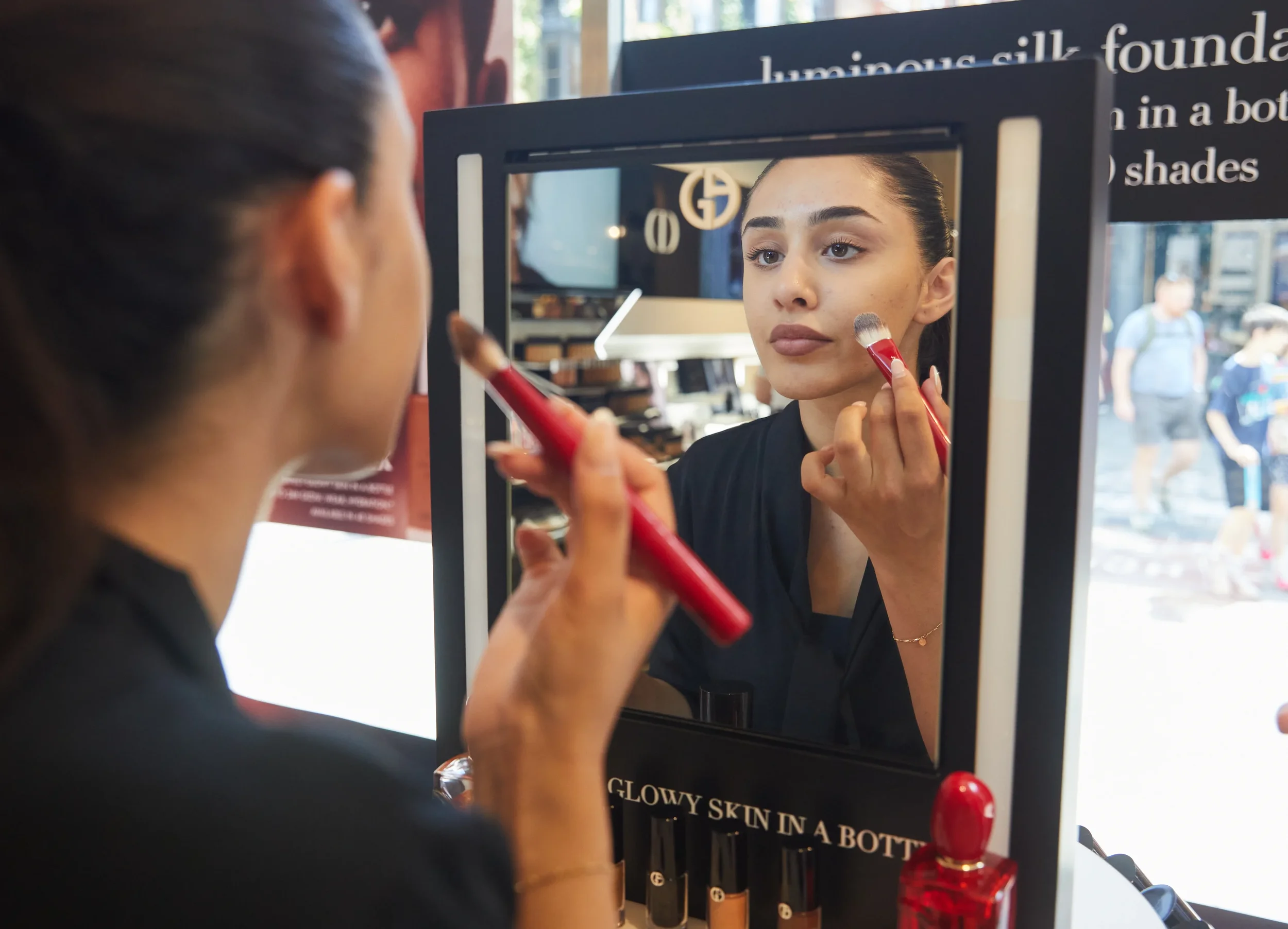 Armani, Boots, Retail Activation, Visual Merchandising Agency - Make up trial
