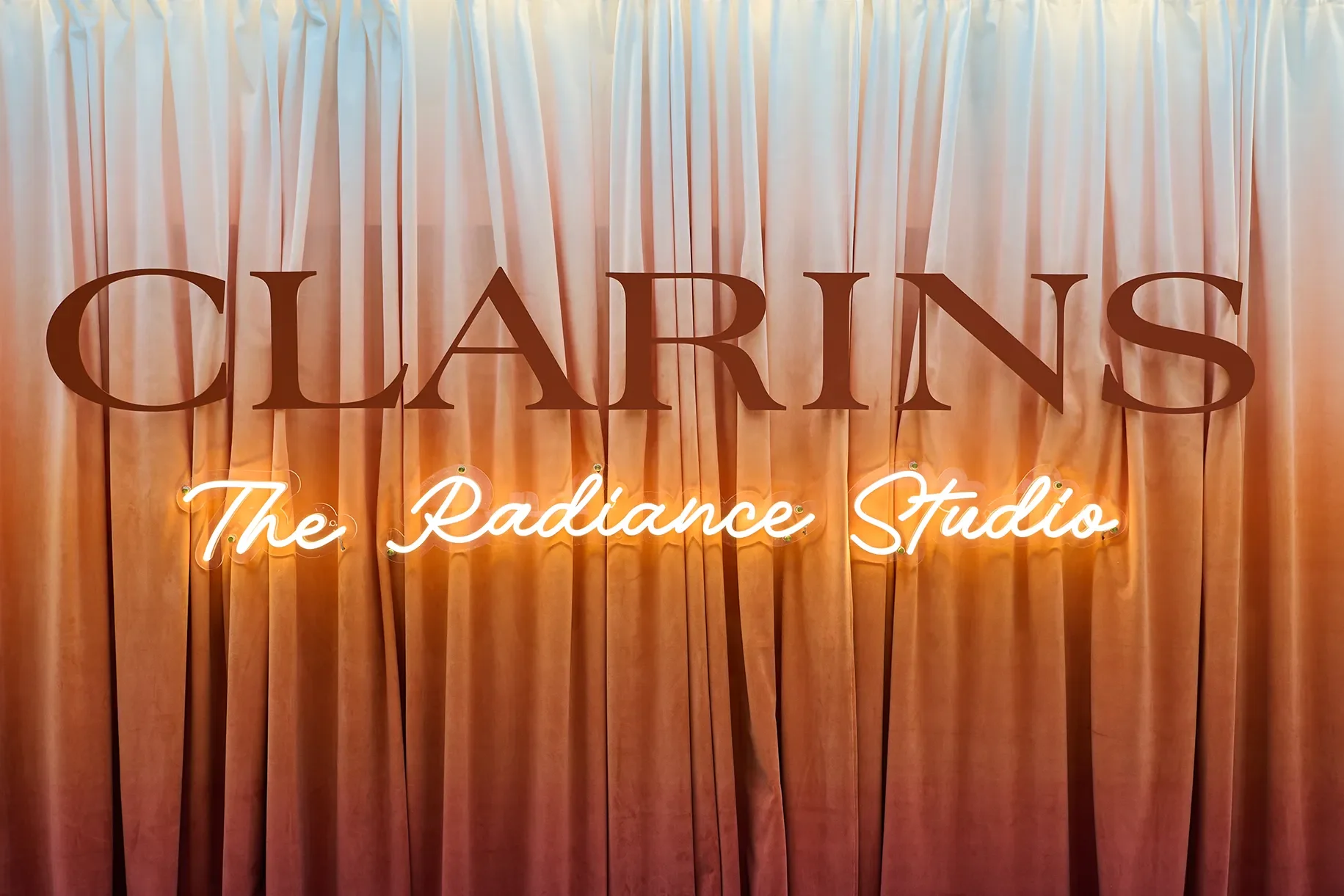 Clarins , The Radiance Studio, Neon Sign