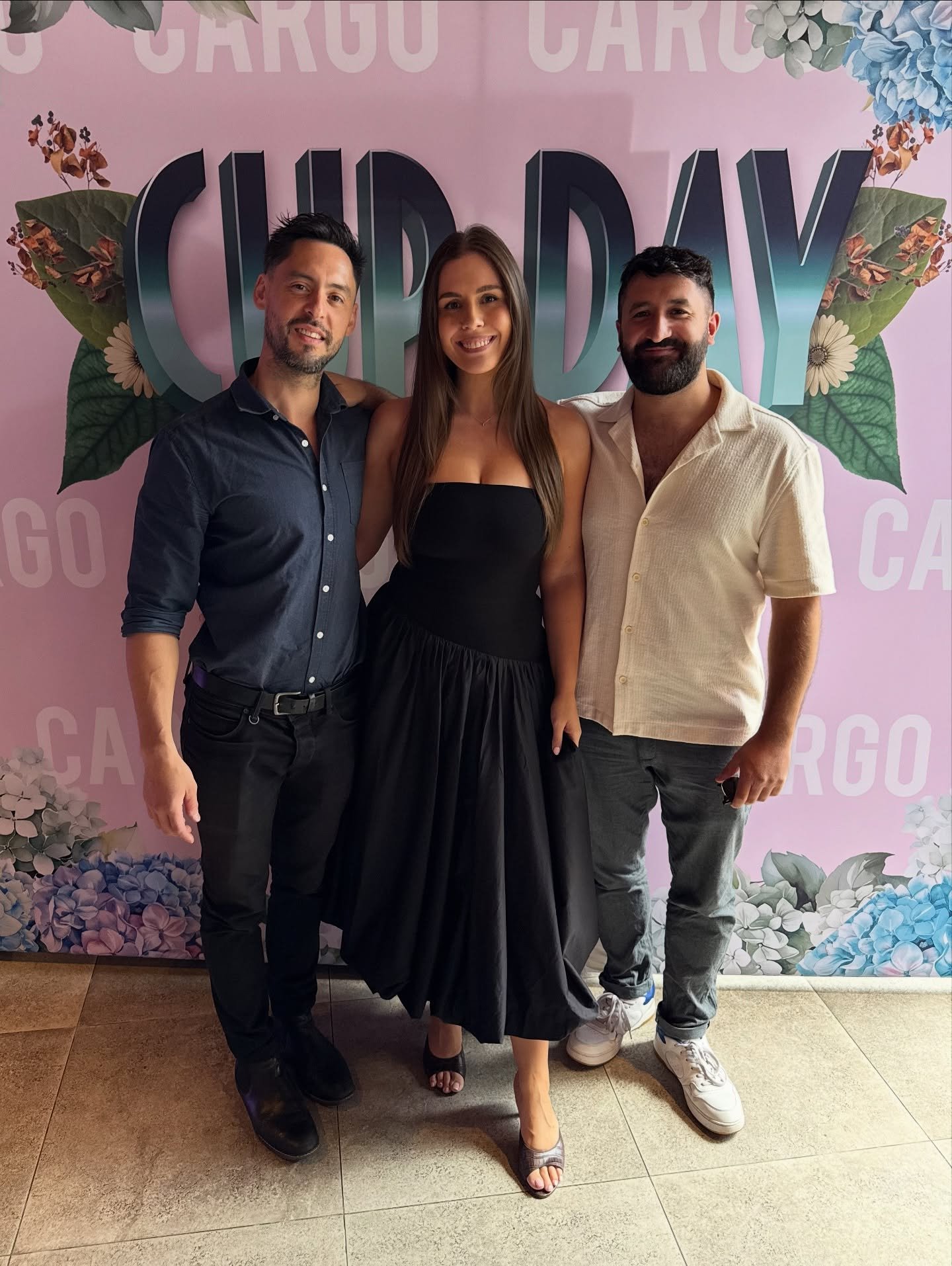Moda Music for Cup Day at Cargo 🏆🥂 

🎤 Steff, Andrew &amp; Chris