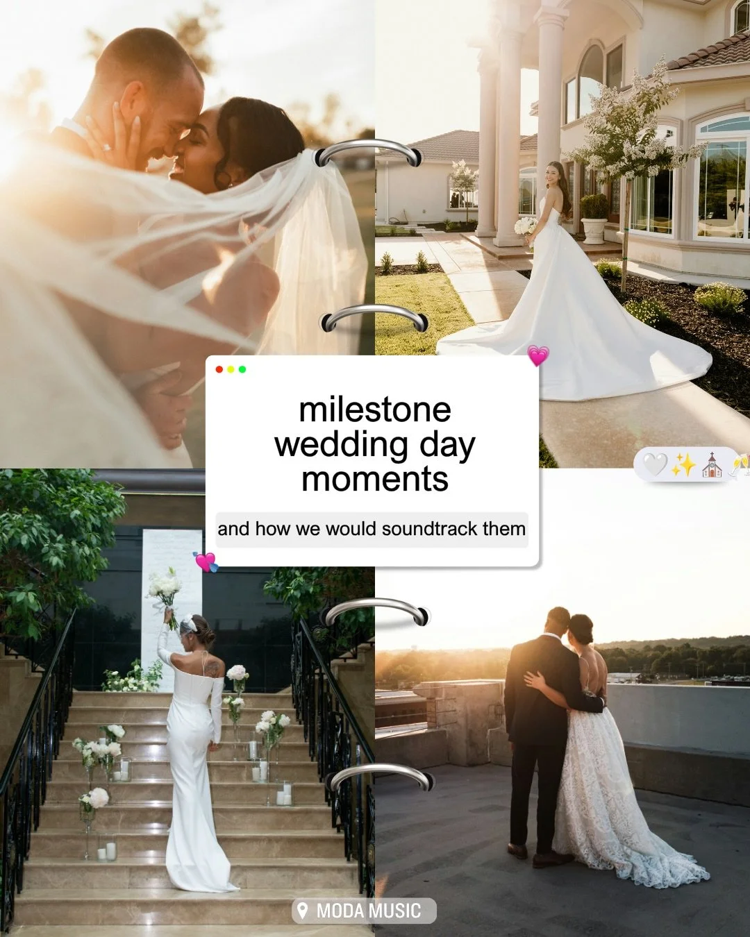 From the walk down the aisle to the final farewell, the songs that help make those milestone moments unforgettable 🤍