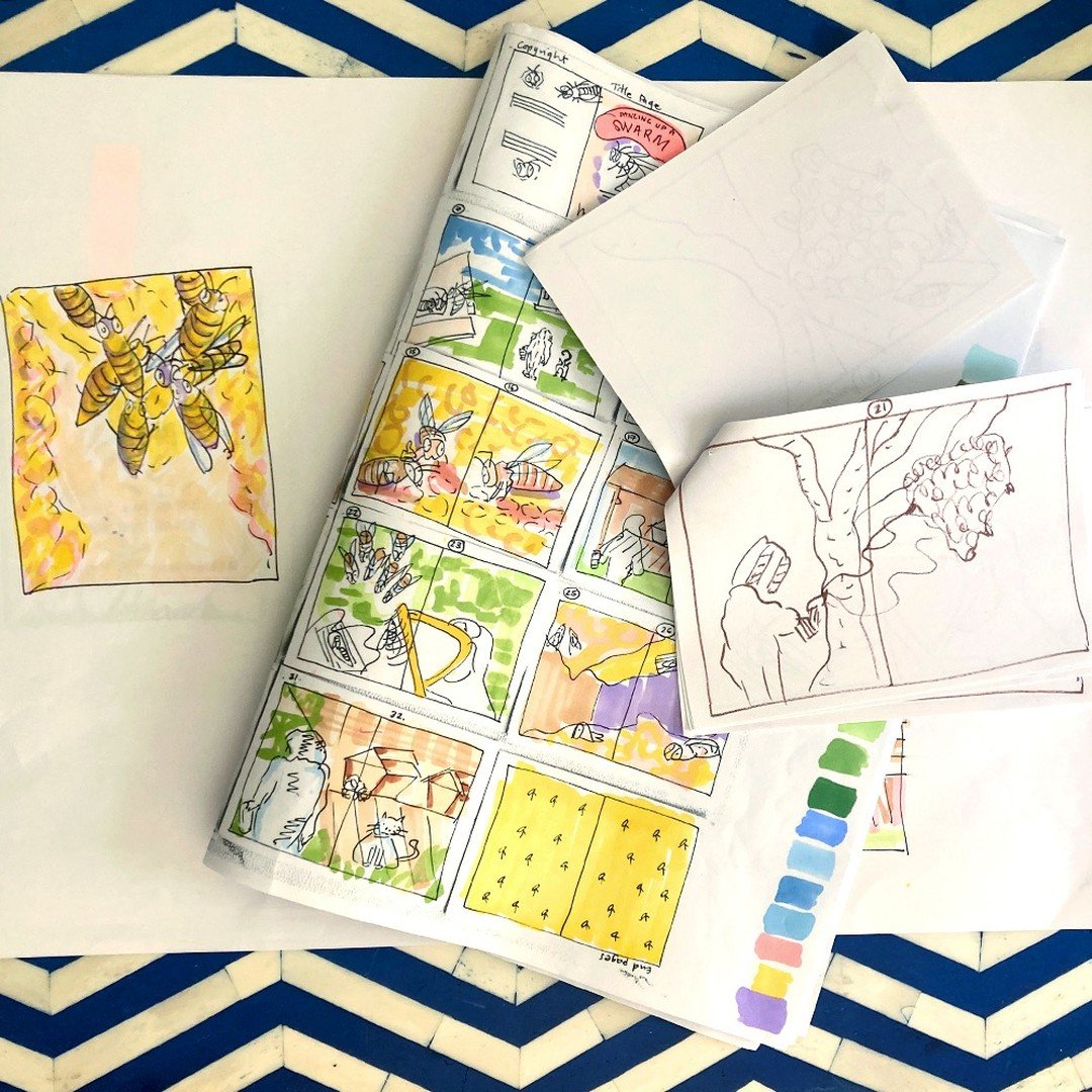 Super excited to be heading to Tassie at the end of this week, to take part in an arts residency, at all_that_we_are_tasmania to sketch this little book into existence. 
Book 1 here we come!
🐝🐝🐝🐝 (P.S. Instagram can we please have a honey bee emo