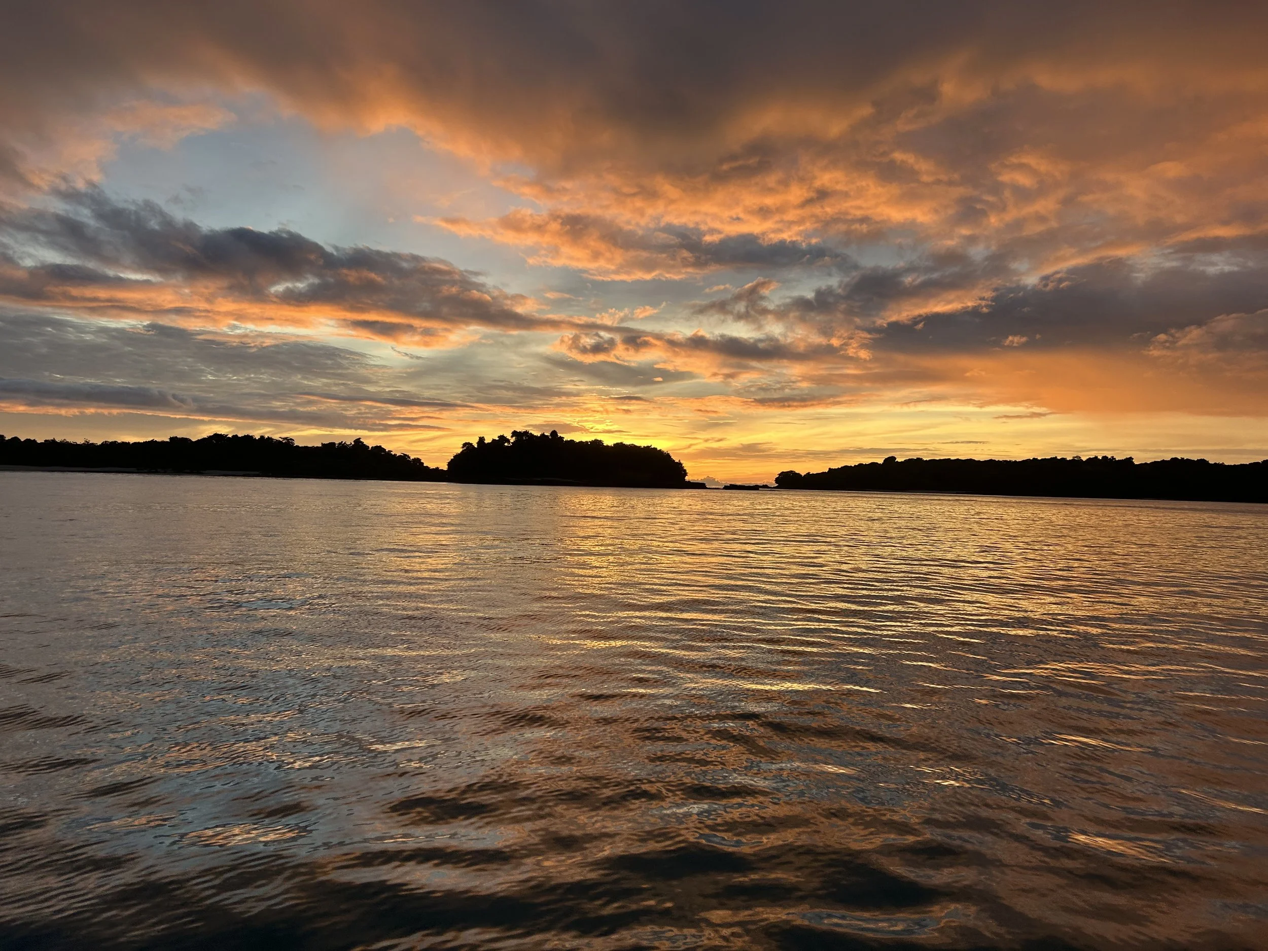 Sunset in the bay