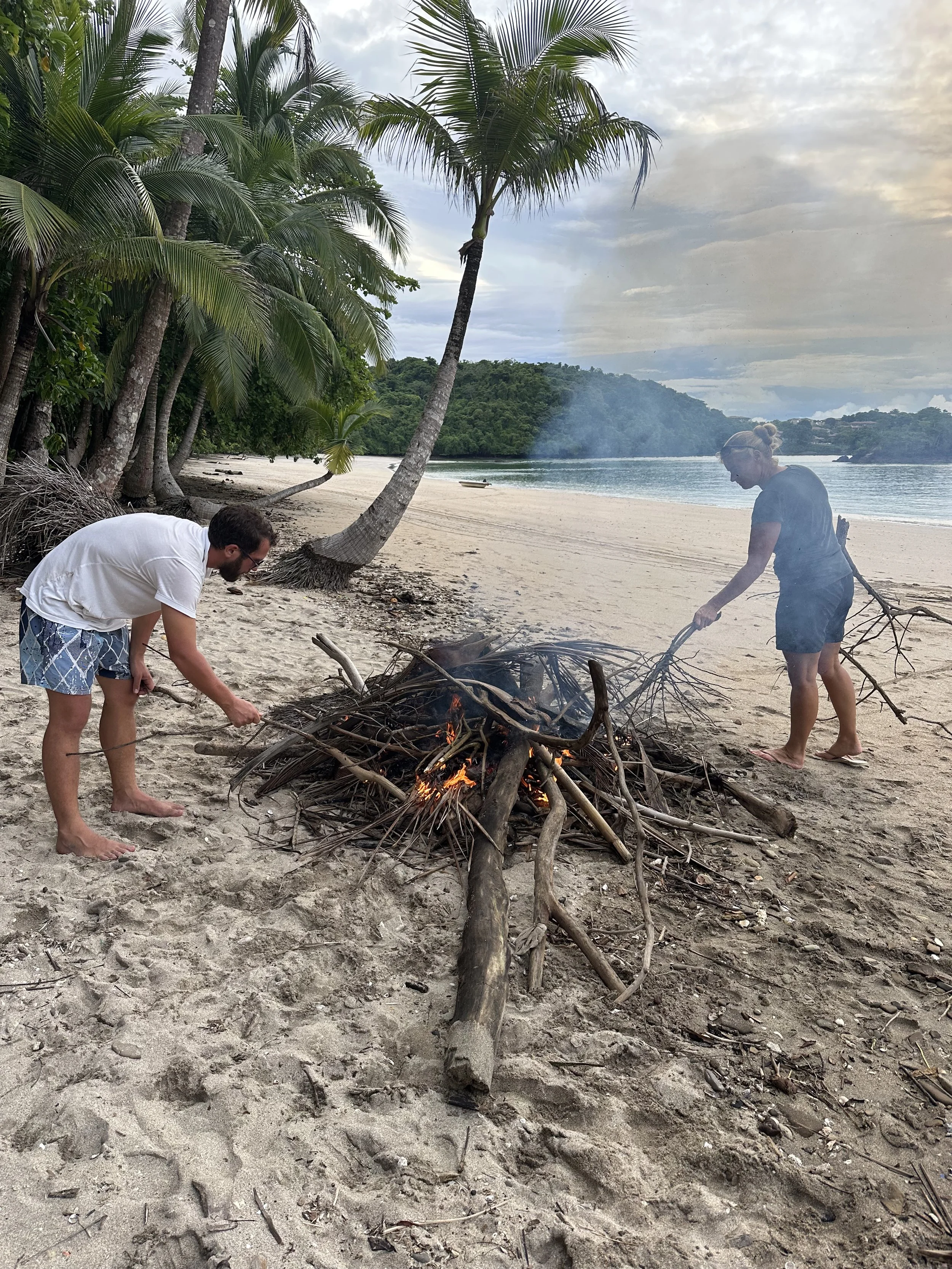 Bonfire on the beach