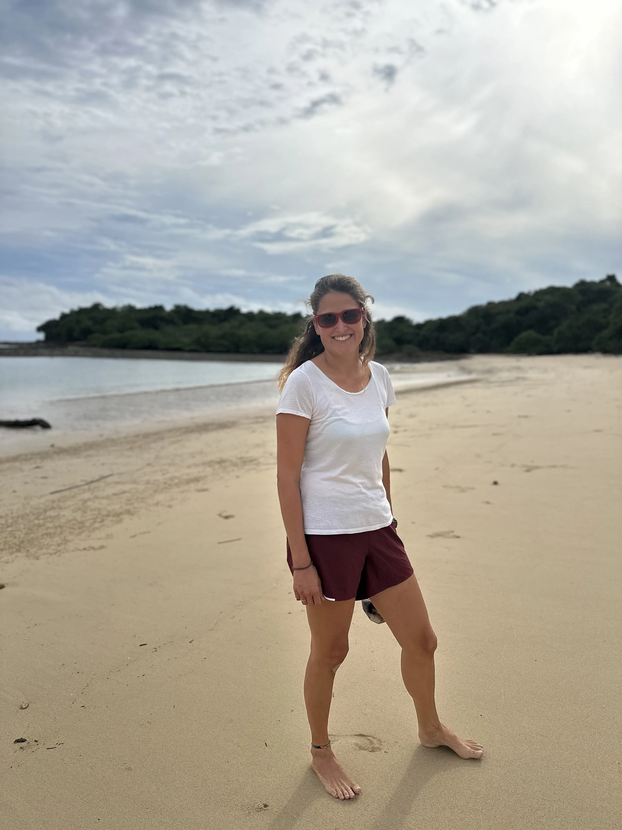 Ines on the beach
