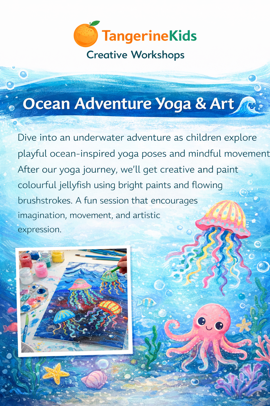 Ocean Adventure Yoga & Art - April 8 (Age 5-12) 10:00am- 12 pm