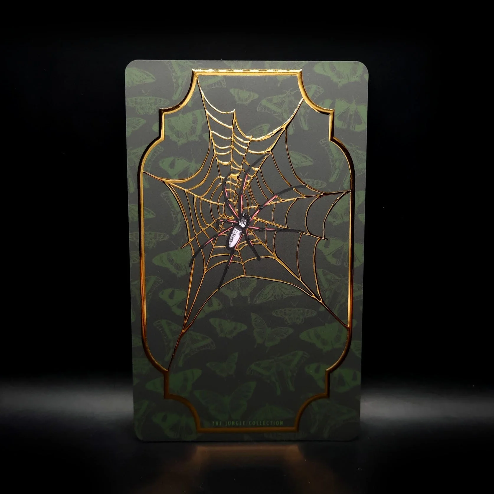 'Golden Orb-weaver' Gold Foil Art Card (89 x 146mm)