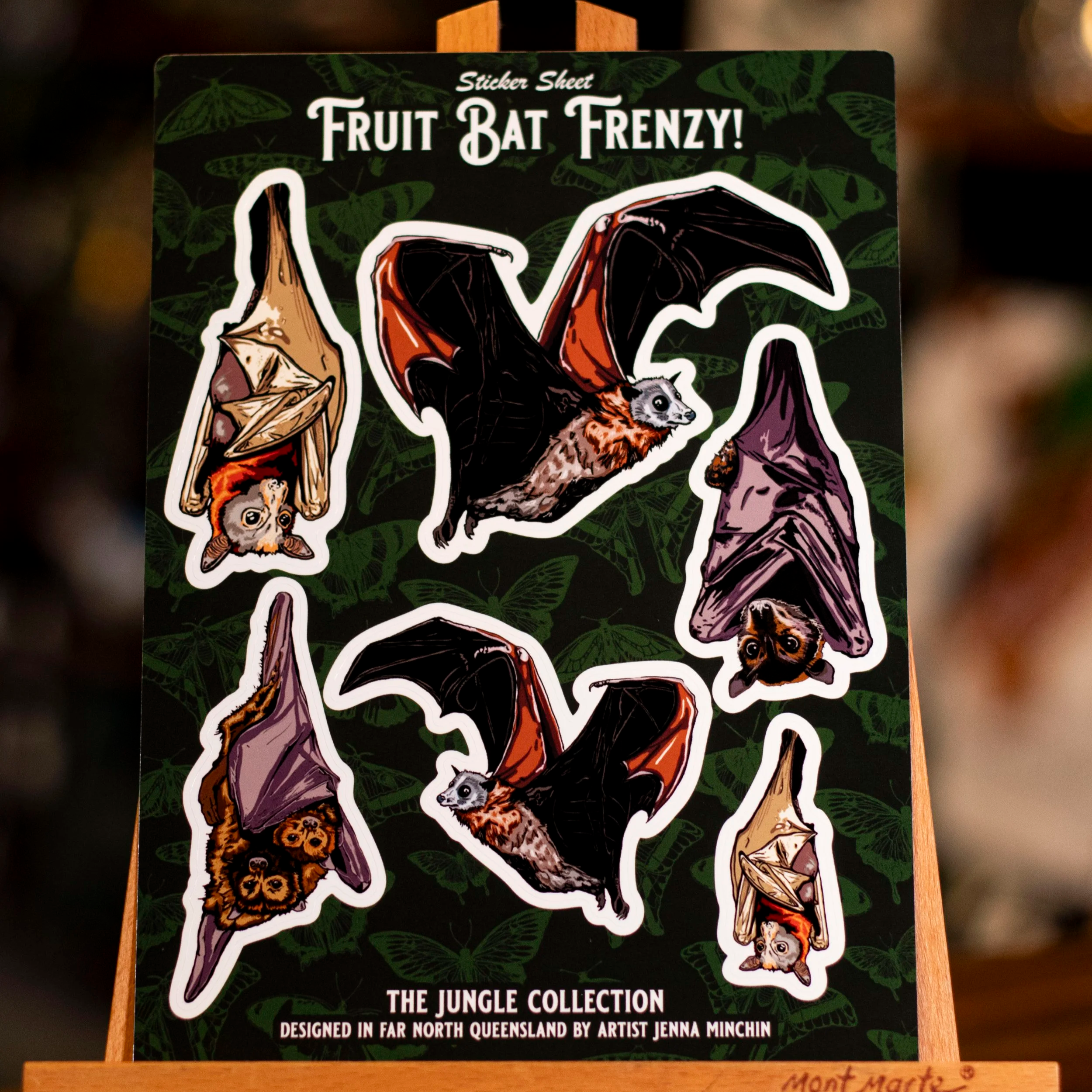 'Fruit Bat Frenzy!' Sticker Sheet