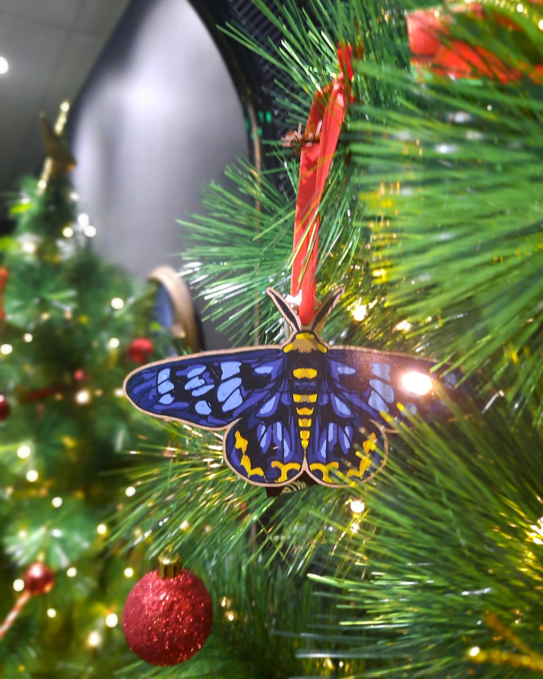 "4 'o' Clock Moth" Christmas Decoration