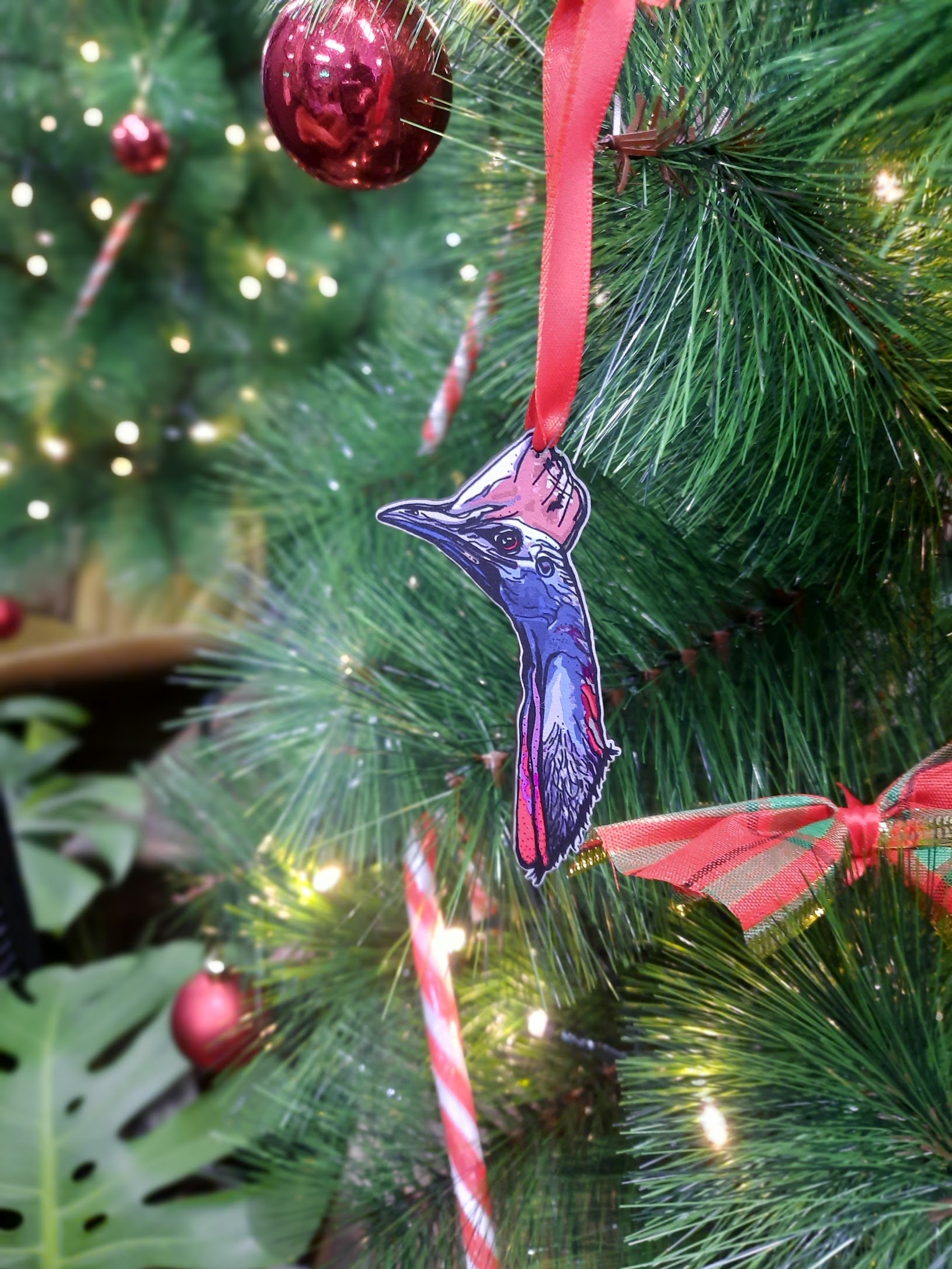 "Southern Cassowary" Christmas Decoration