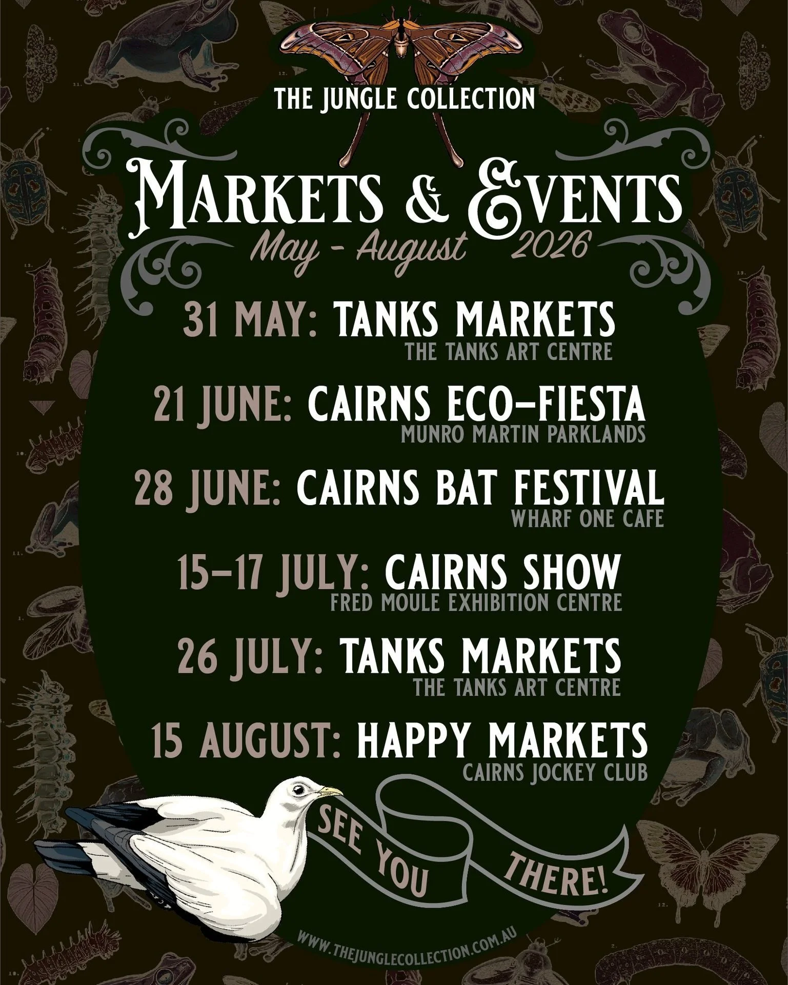 Exciting news!🌿

We&rsquo;re expanding The Jungle Collection with a jam-packed market season!

After trialling a few markets last year and receiving such beautiful community support, we&rsquo;ve been quietly locking in more dates behind the scenes. 