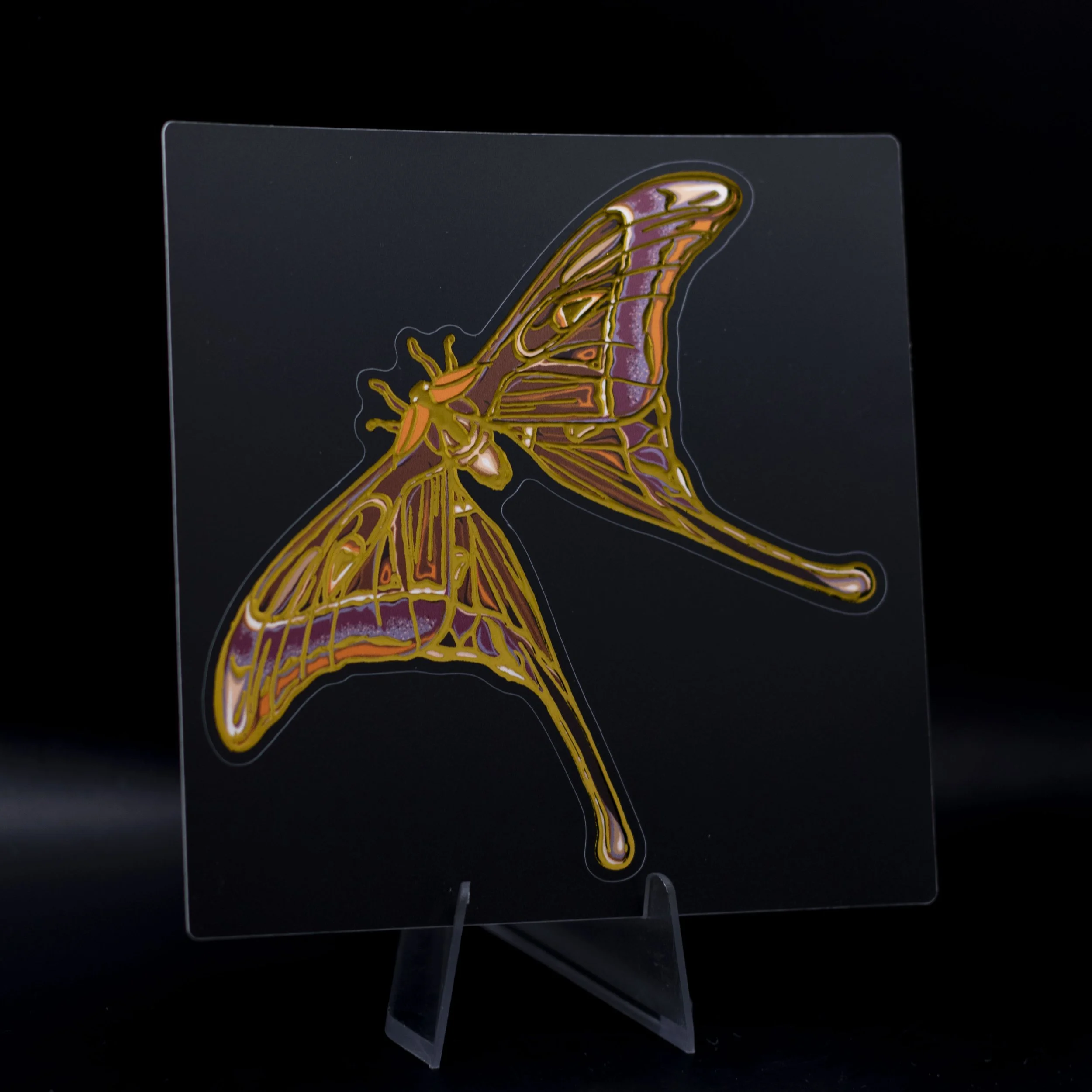Hercules Moth Foil Sticker (10cm)