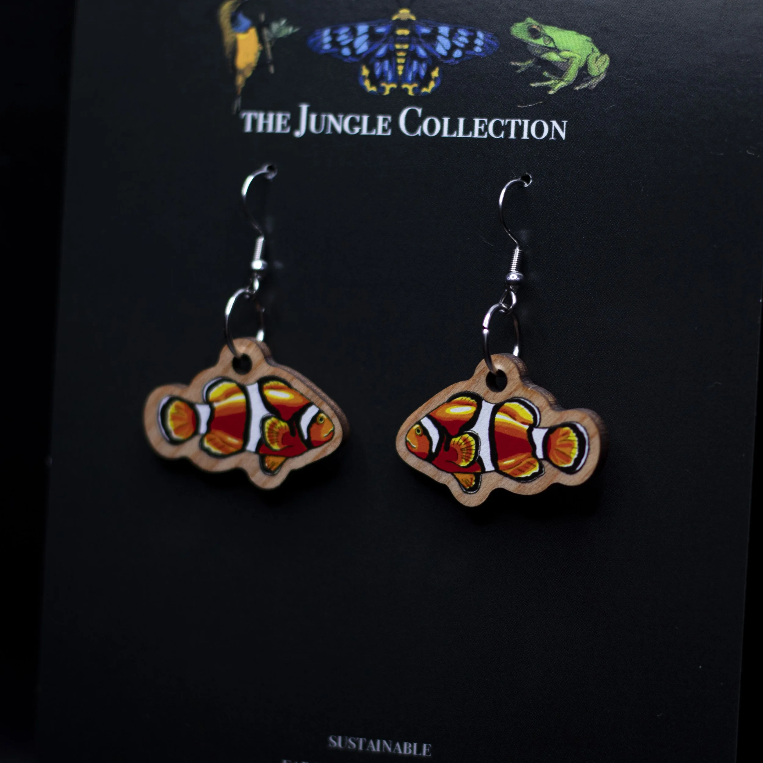 Clownfish Earrings (Small 2.5cm)