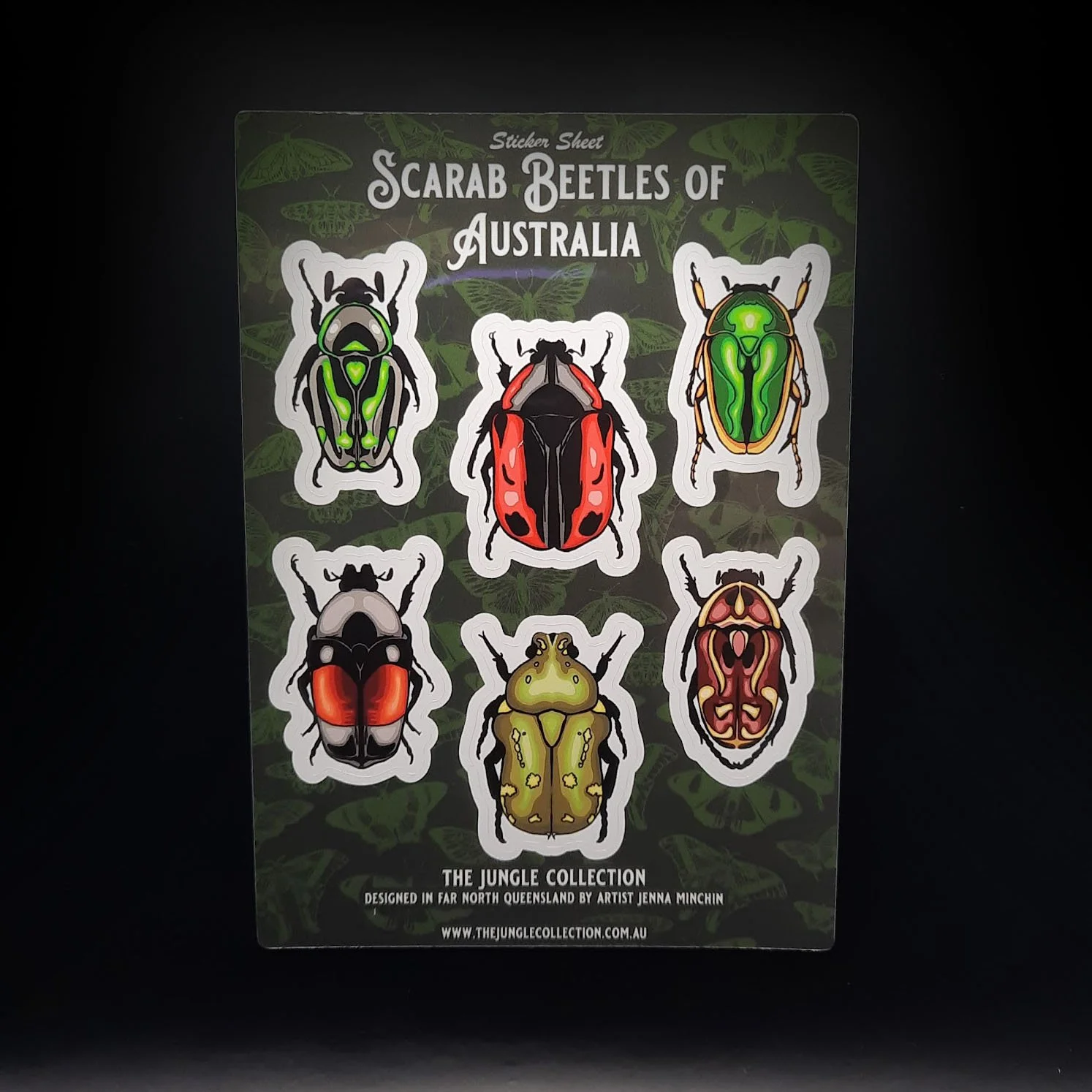 'Australian Scarab Beetles' Sticker Sheet