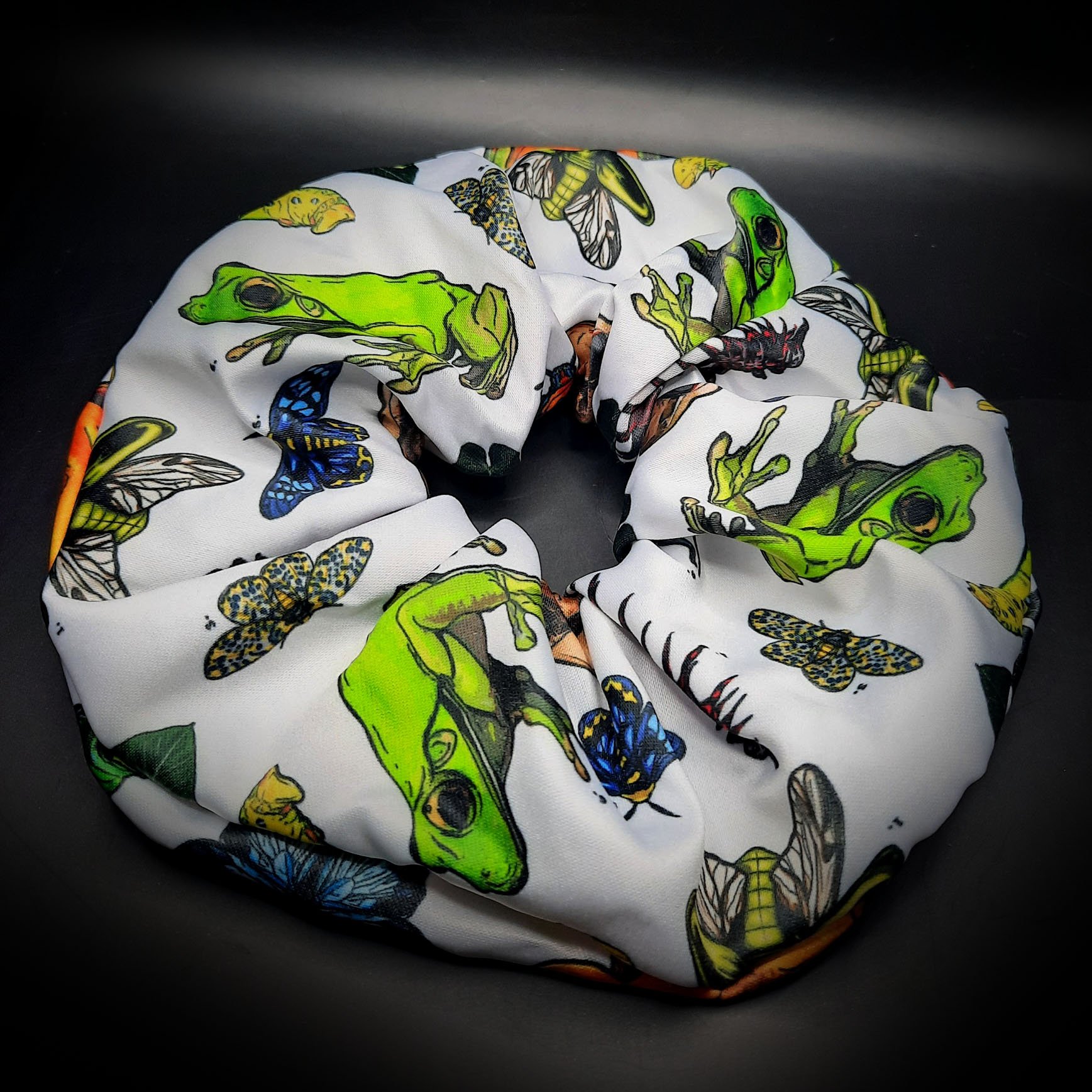 Batrachologist Lover Oversized Hair Scrunchie (15cm)