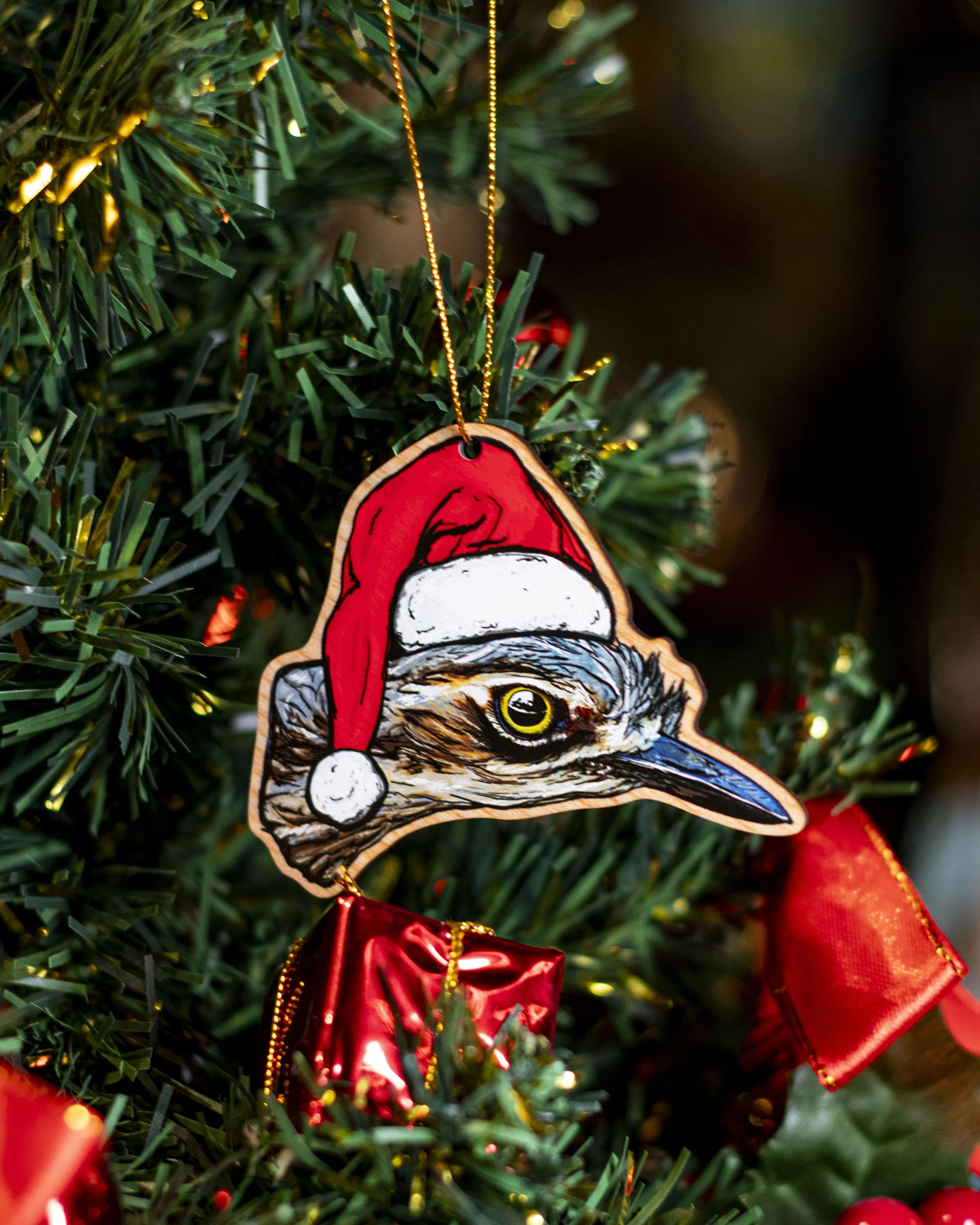 'Christmas Curlew' Christmas Ornament