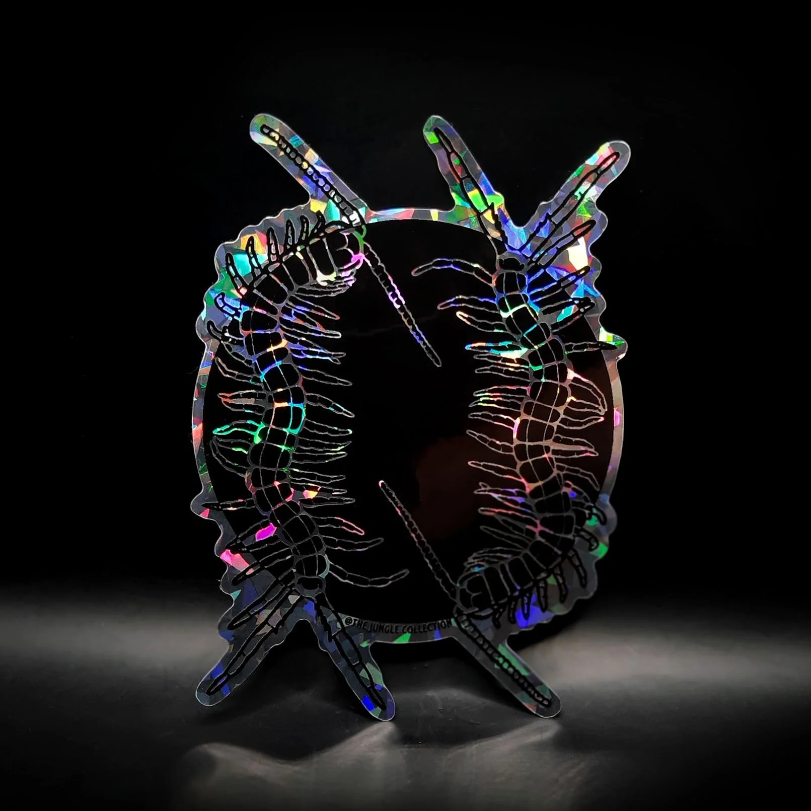 Rainforest Centipede Holographic Sticker (XL 15cm)
