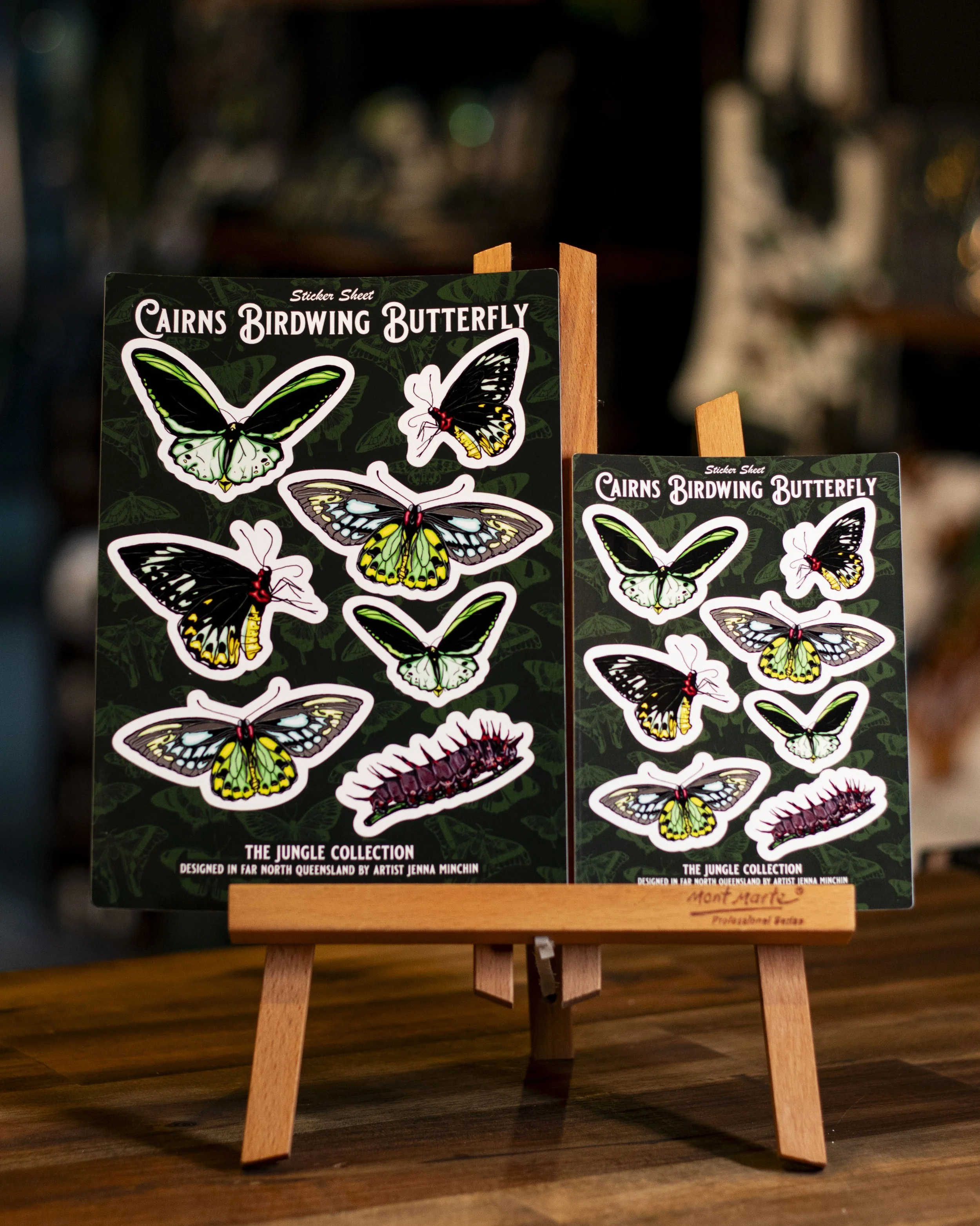'Cairns Birdwing Butterfly' Sticker Sheet