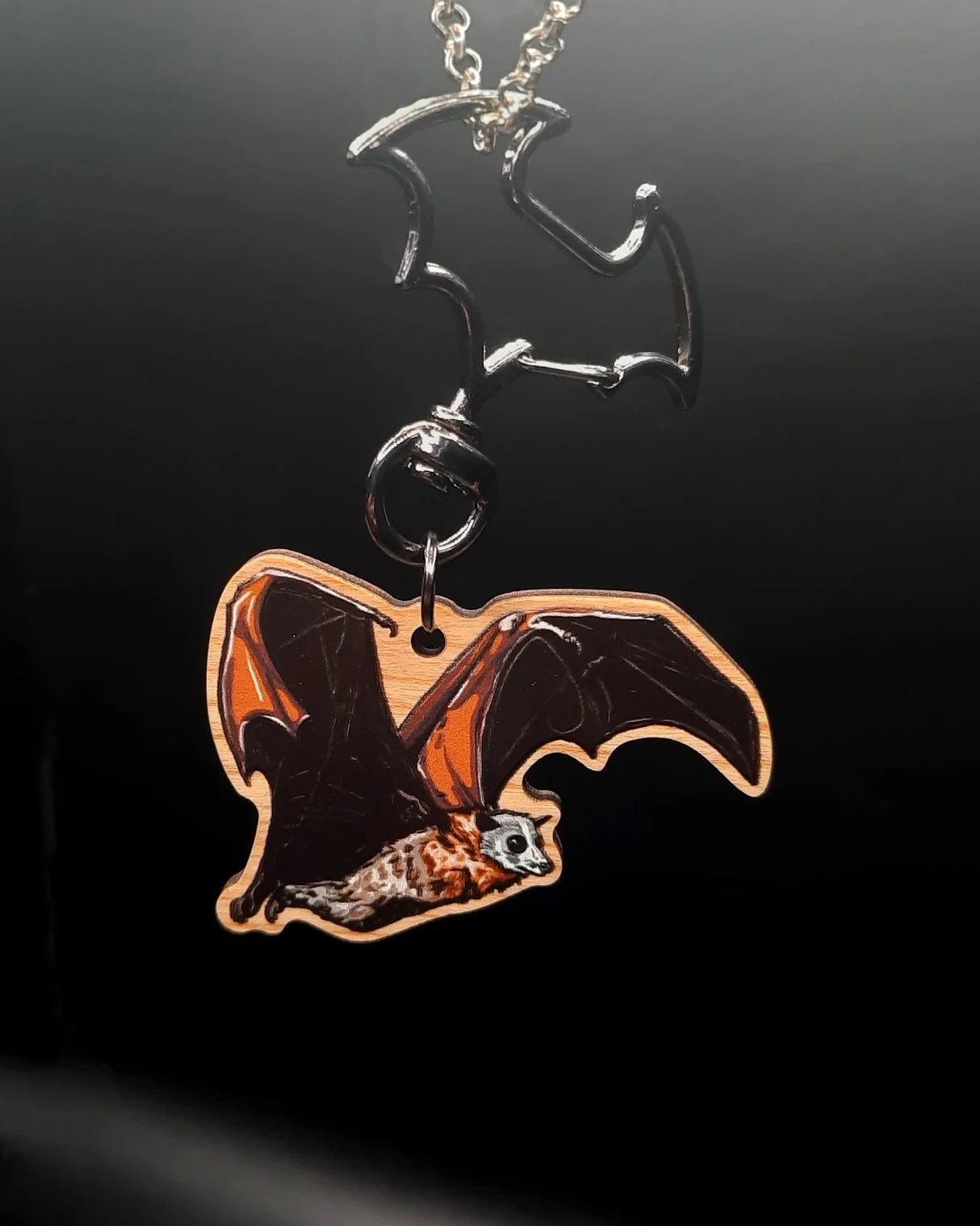 Grey-headed Flying Fox Keychain