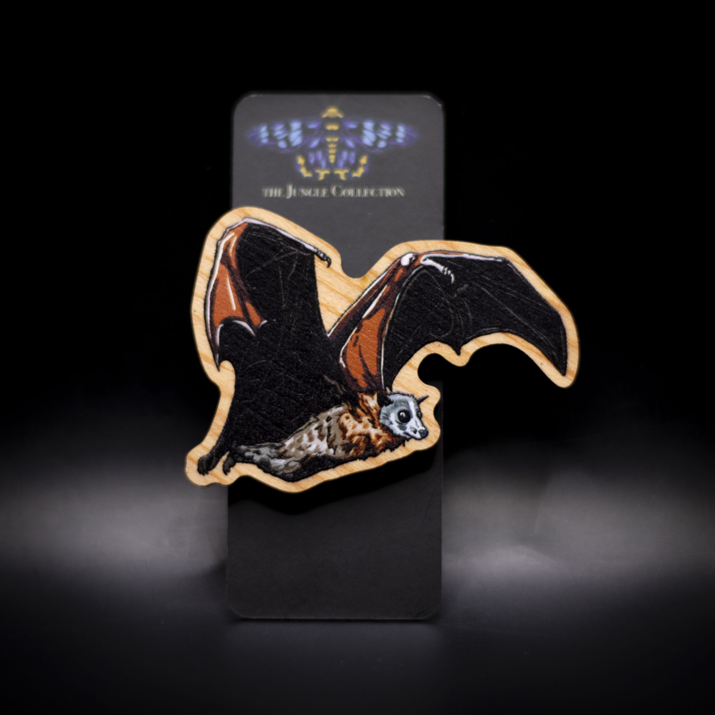 Grey-headed Flying Fox Wooden Pin