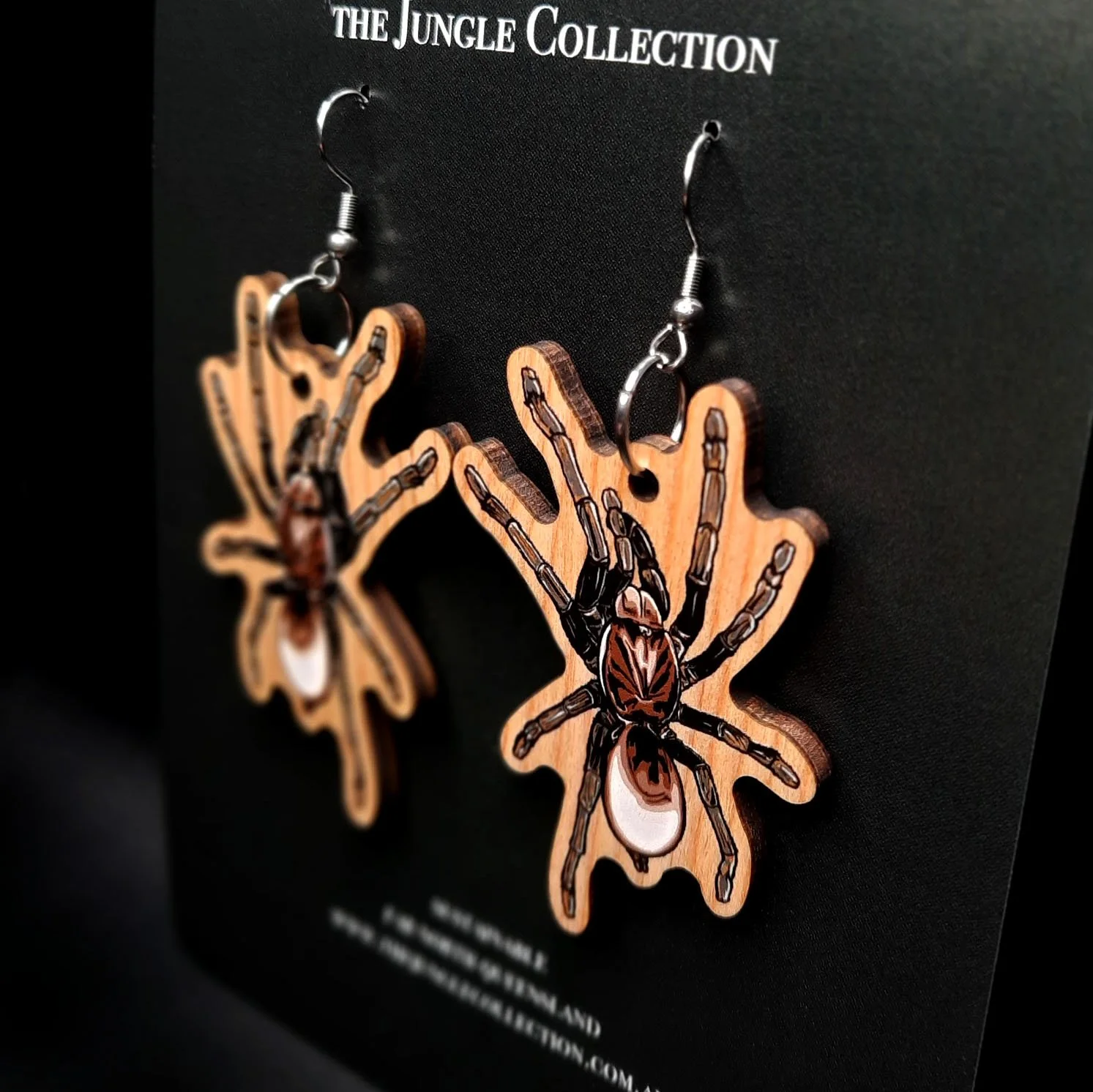 Whistling Bird-eating Spider Earrings (Large 5cm)