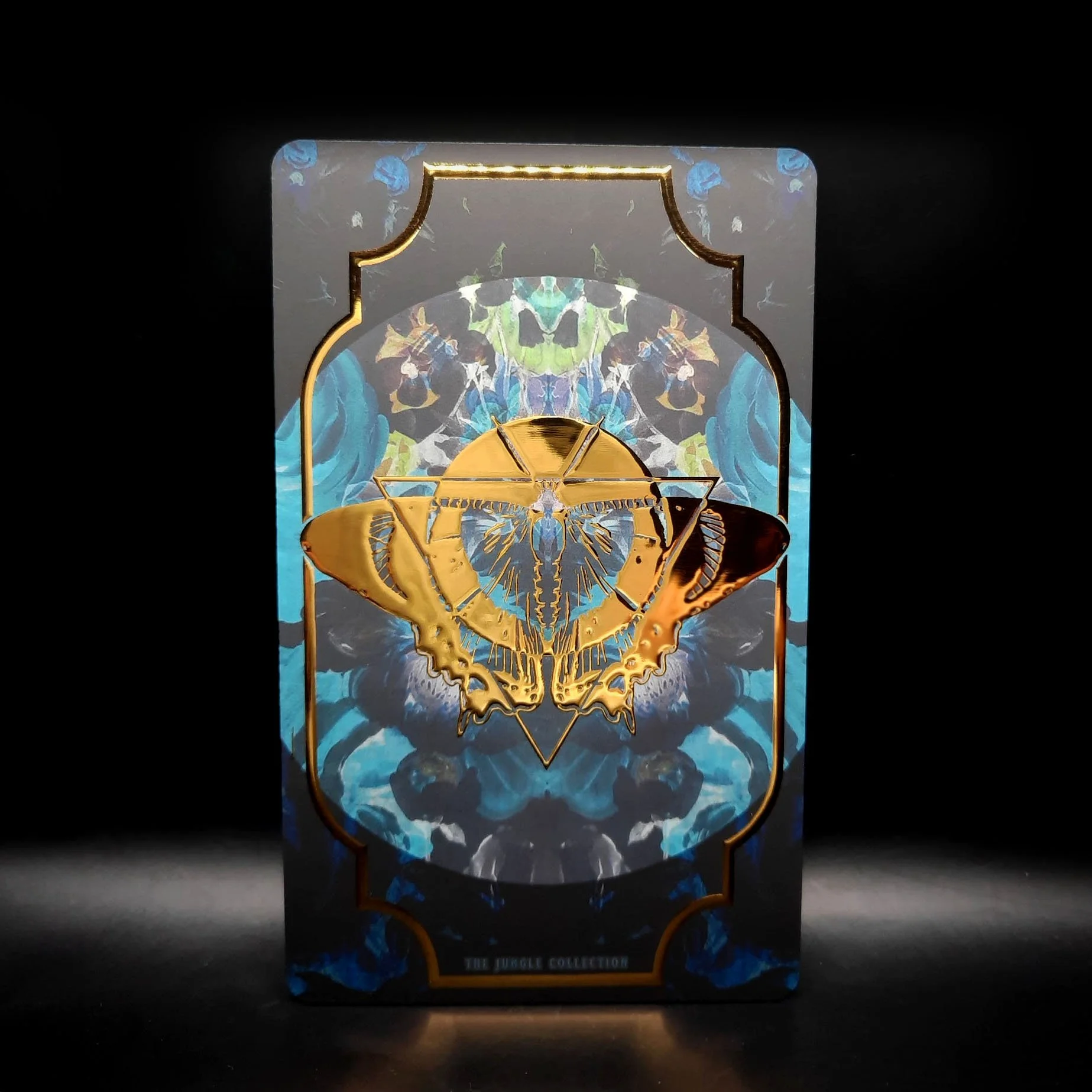 'Zodiac Blue' Gold Foil Art Card (89 x 146mm)